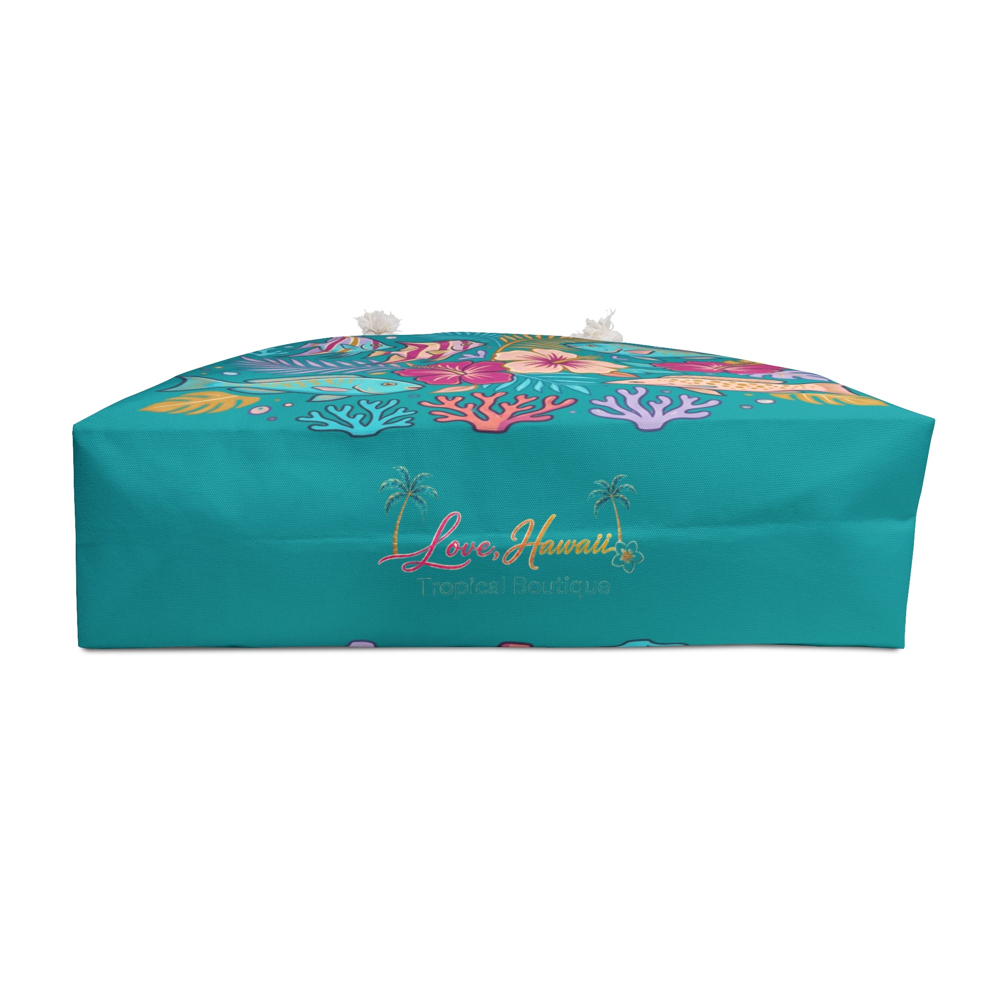 Tropical Fish Floral Weekender Bag | Beach Tote, Vacation Travel Bag| Love, Hawaii Collection
