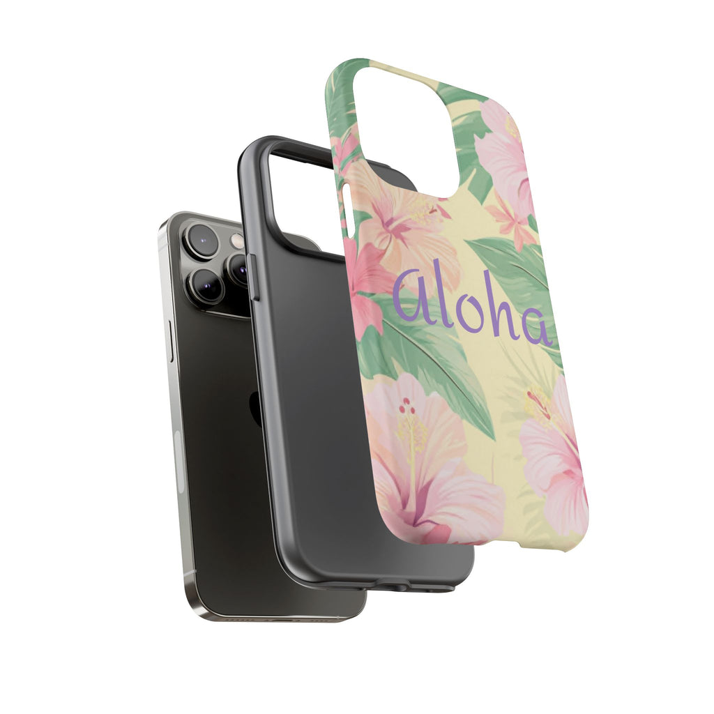 Aloha Floral Tough Phone Case — Tropical Hibiscus Protective Cover