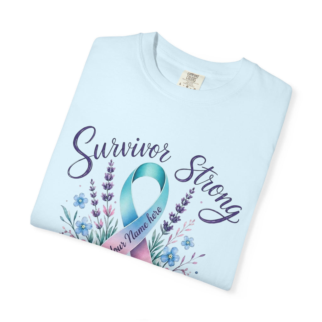 Survivor Strong Ribbon T-Shirt — Thyroid & Awareness Support Tee