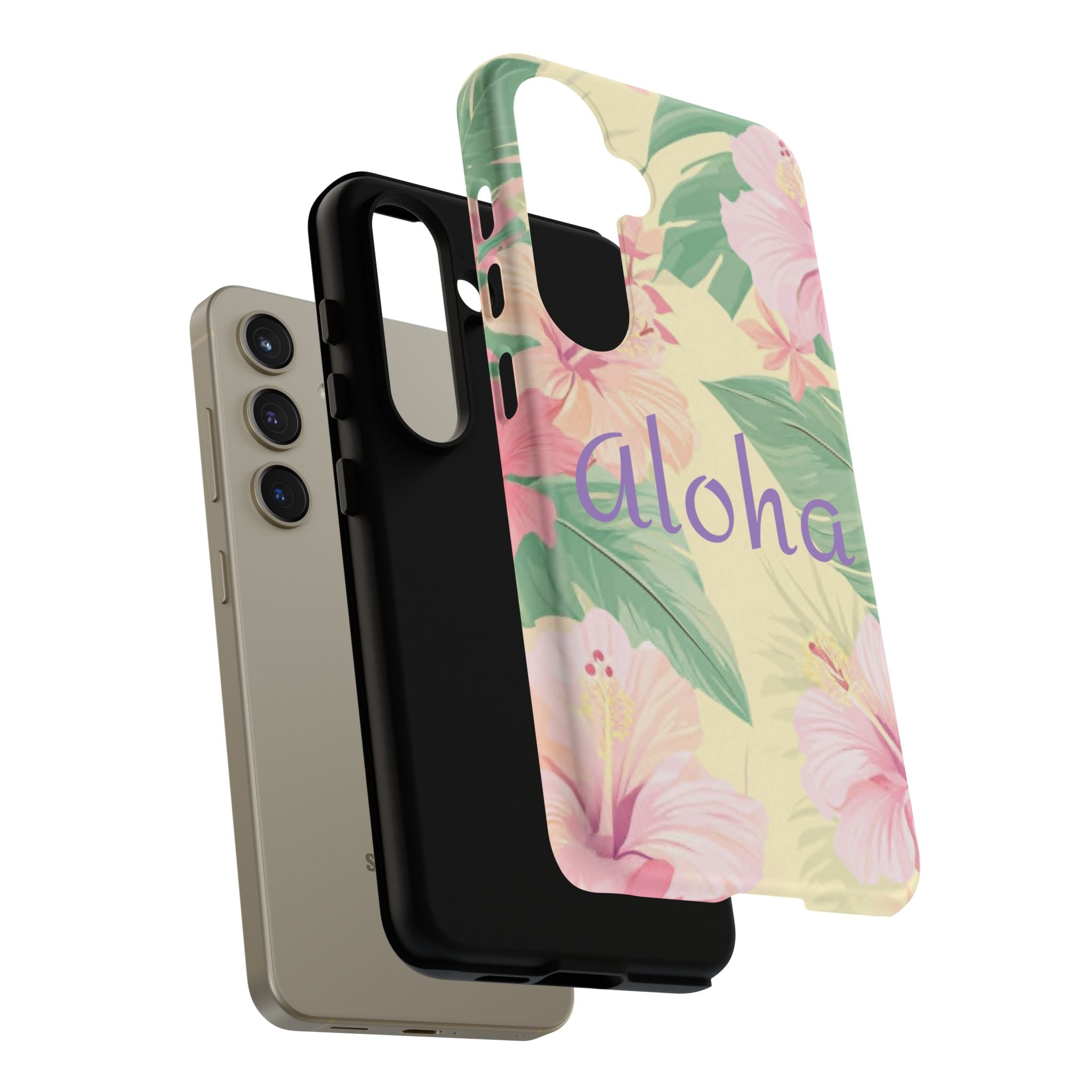Aloha Floral Tough Phone Case — Tropical Hibiscus Protective Cover
