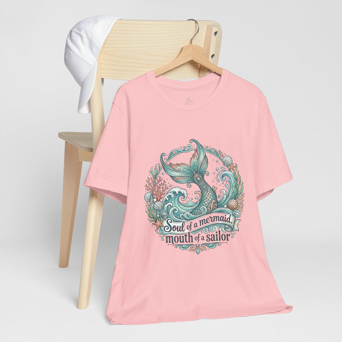 Soul of a Mermaid Mouth of a Sailor Tee | Mermaid Tail Nautical Tee