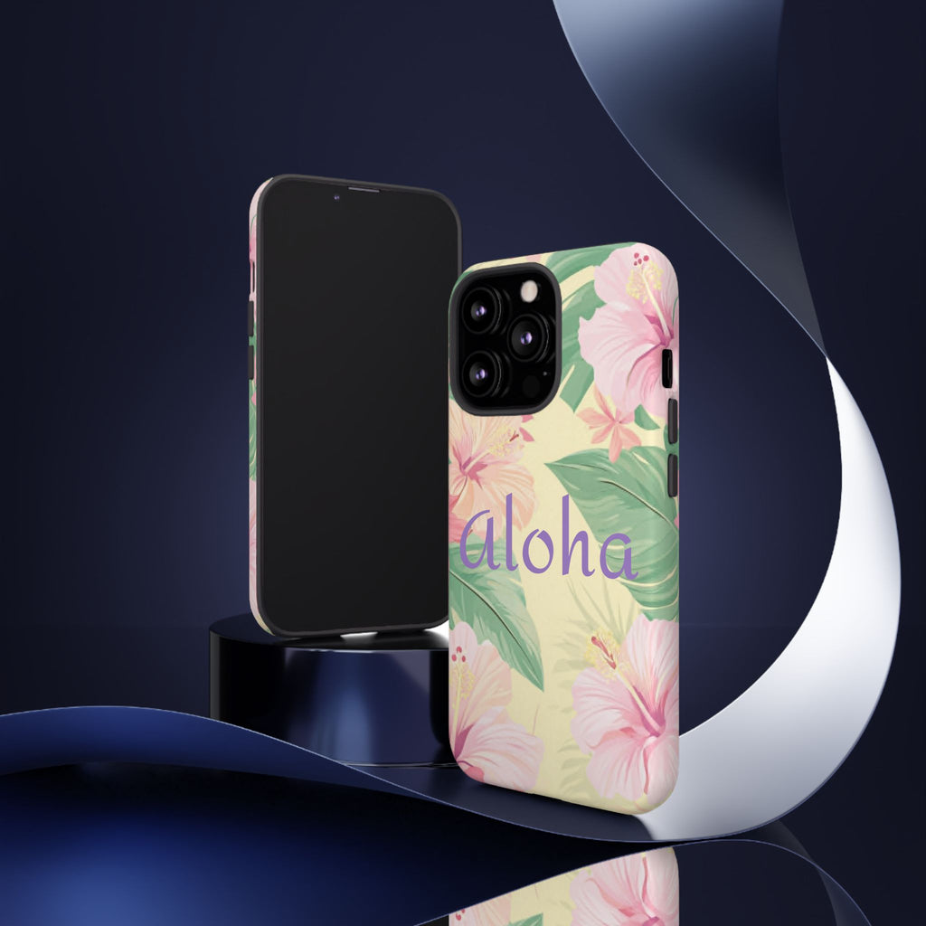 Aloha Floral Tough Phone Case — Tropical Hibiscus Protective Cover