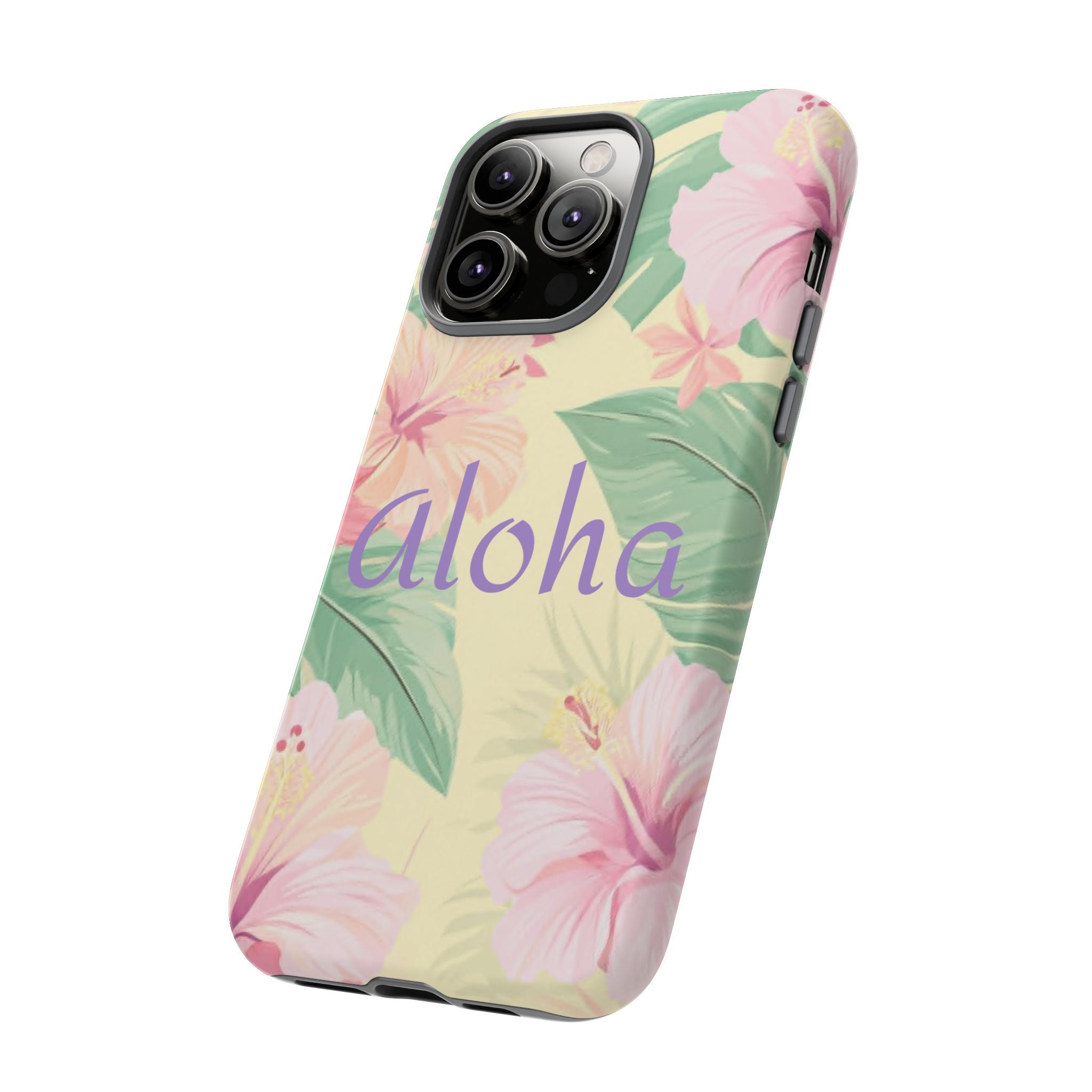 Aloha Floral Tough Phone Case — Tropical Hibiscus Protective Cover