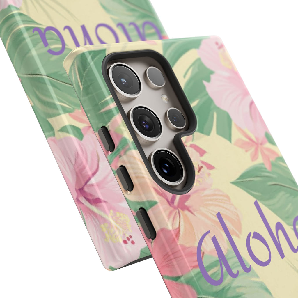 Aloha Floral Tough Phone Case — Tropical Hibiscus Protective Cover