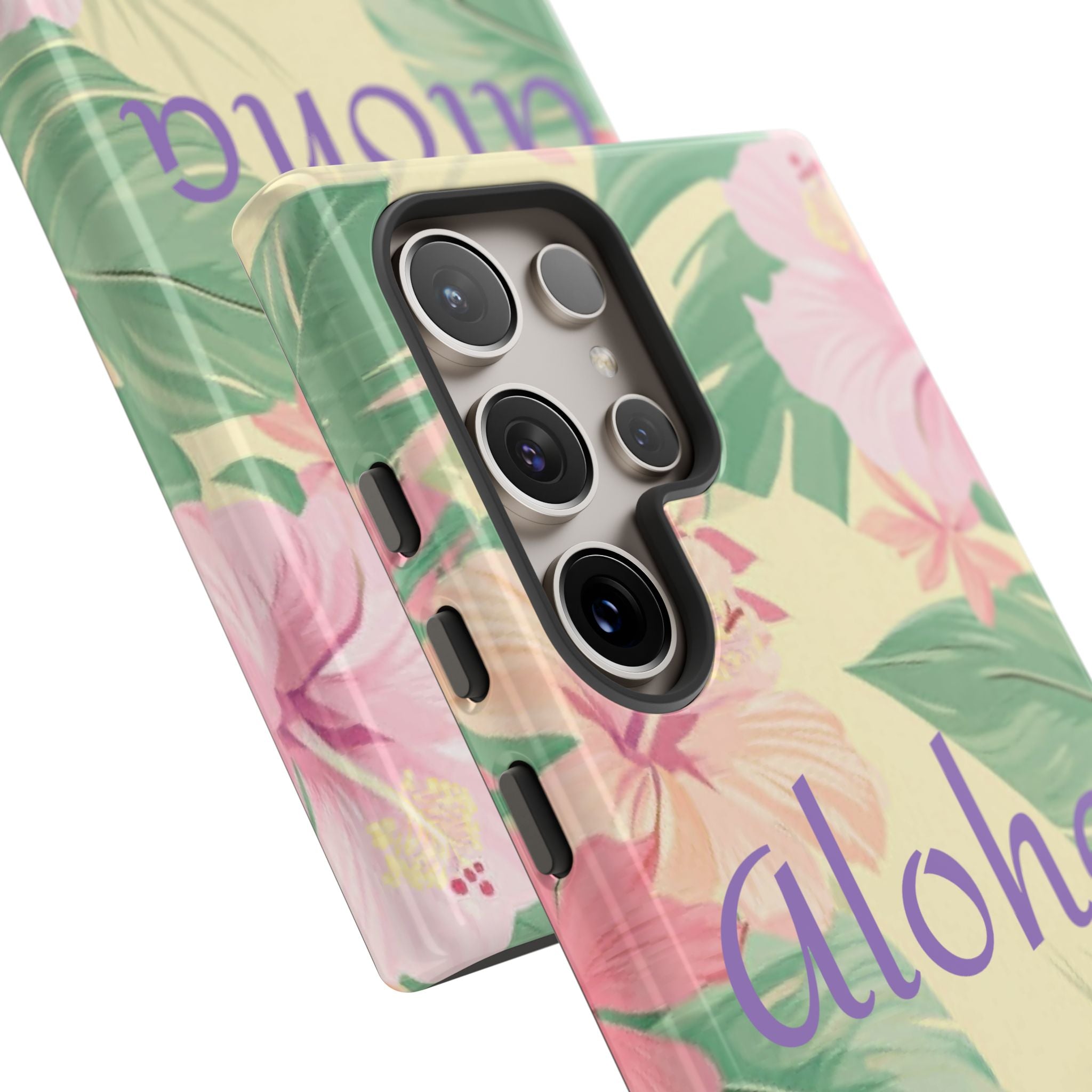 Aloha Floral Tough Phone Case — Tropical Hibiscus Protective Cover