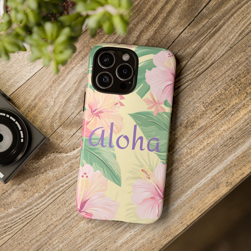 Aloha Floral Tough Phone Case — Tropical Hibiscus Protective Cover