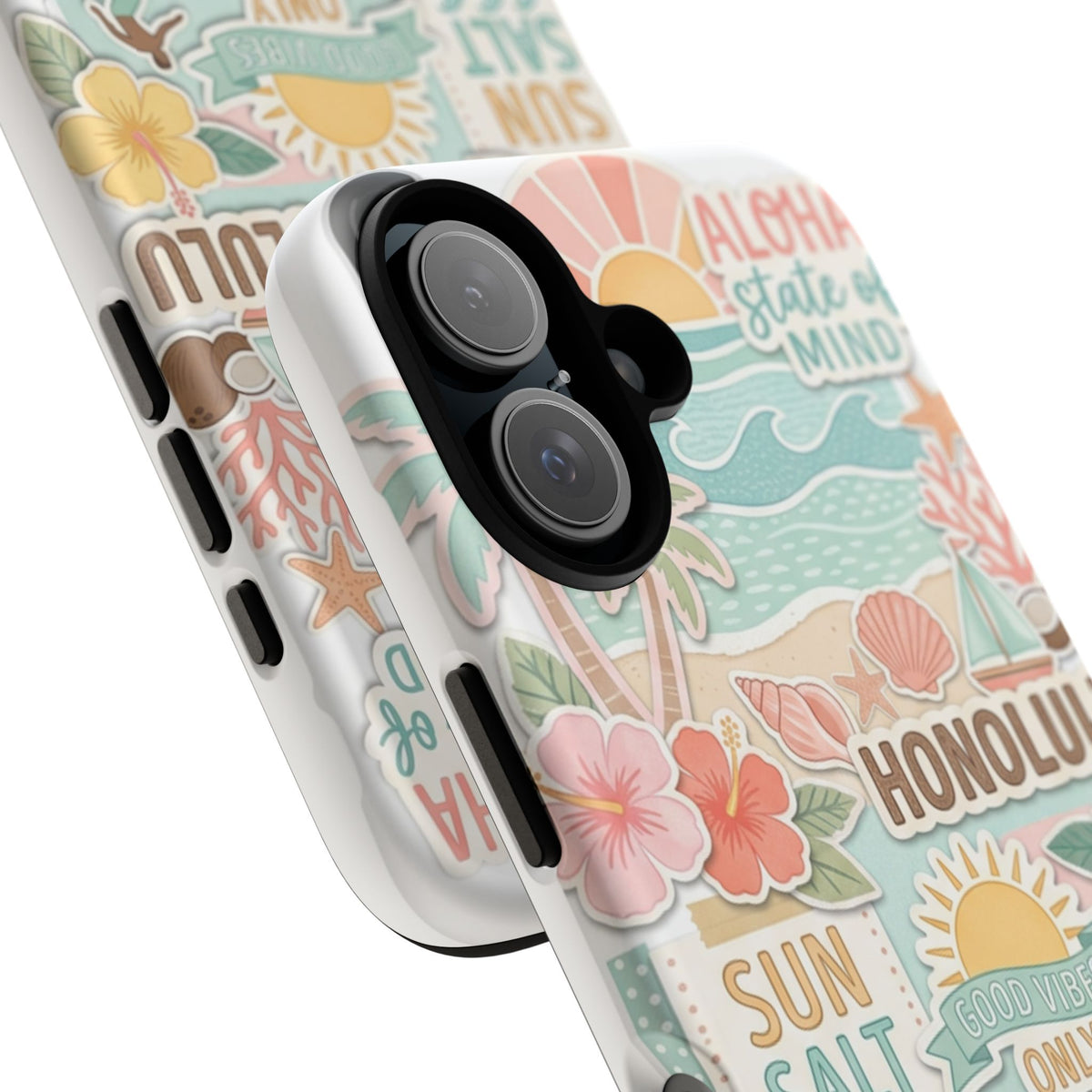 Hawaii Beach Collage Phone Case | Tropical Honolulu Floral Paradise