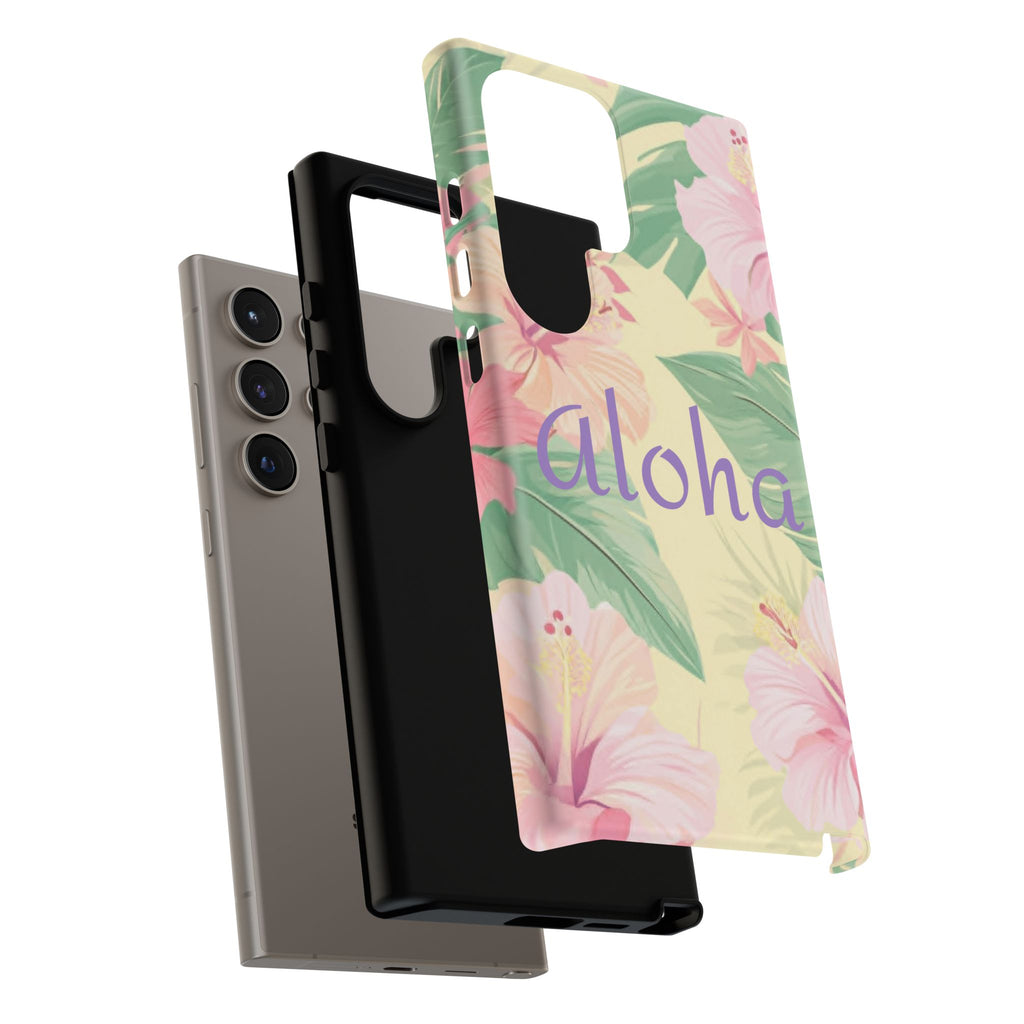 Aloha Floral Tough Phone Case — Tropical Hibiscus Protective Cover
