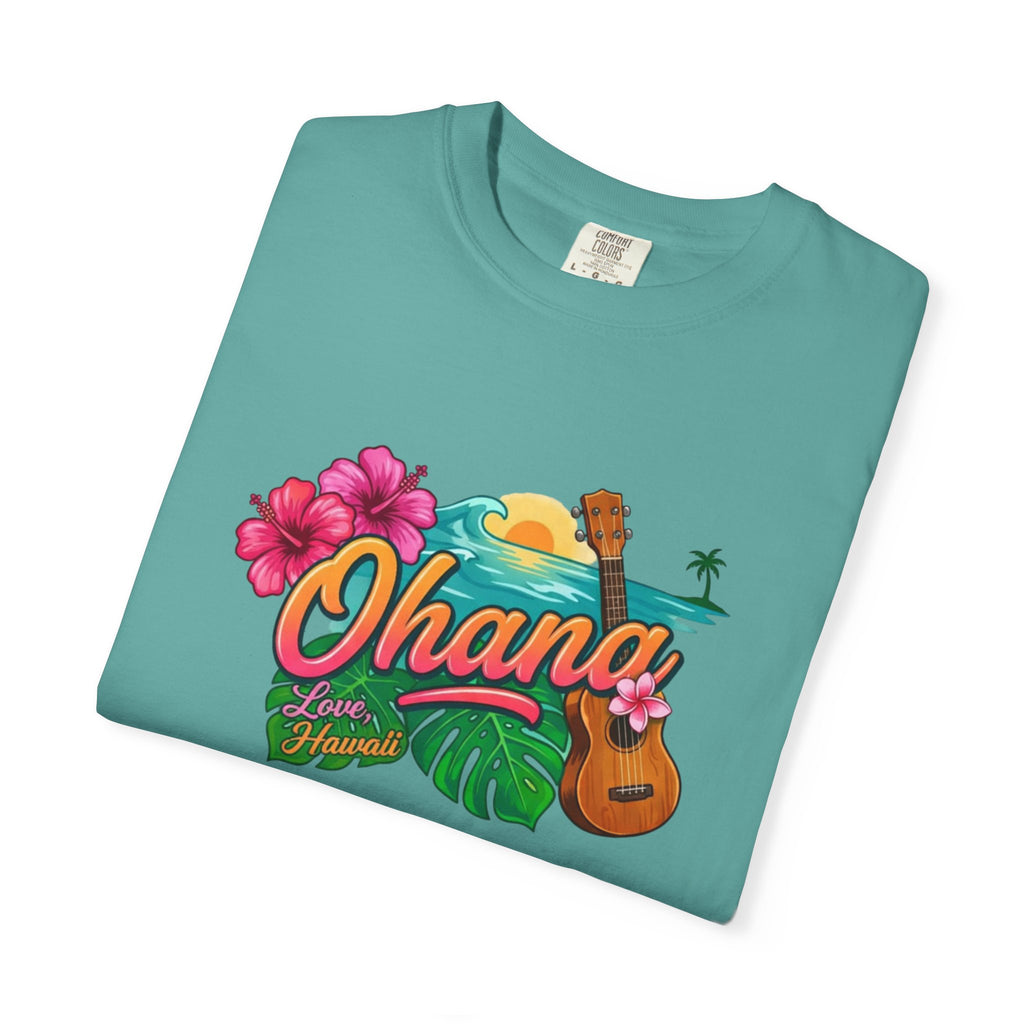 Ohana Tropical Sunset Tee-Love, Hawaii Collection