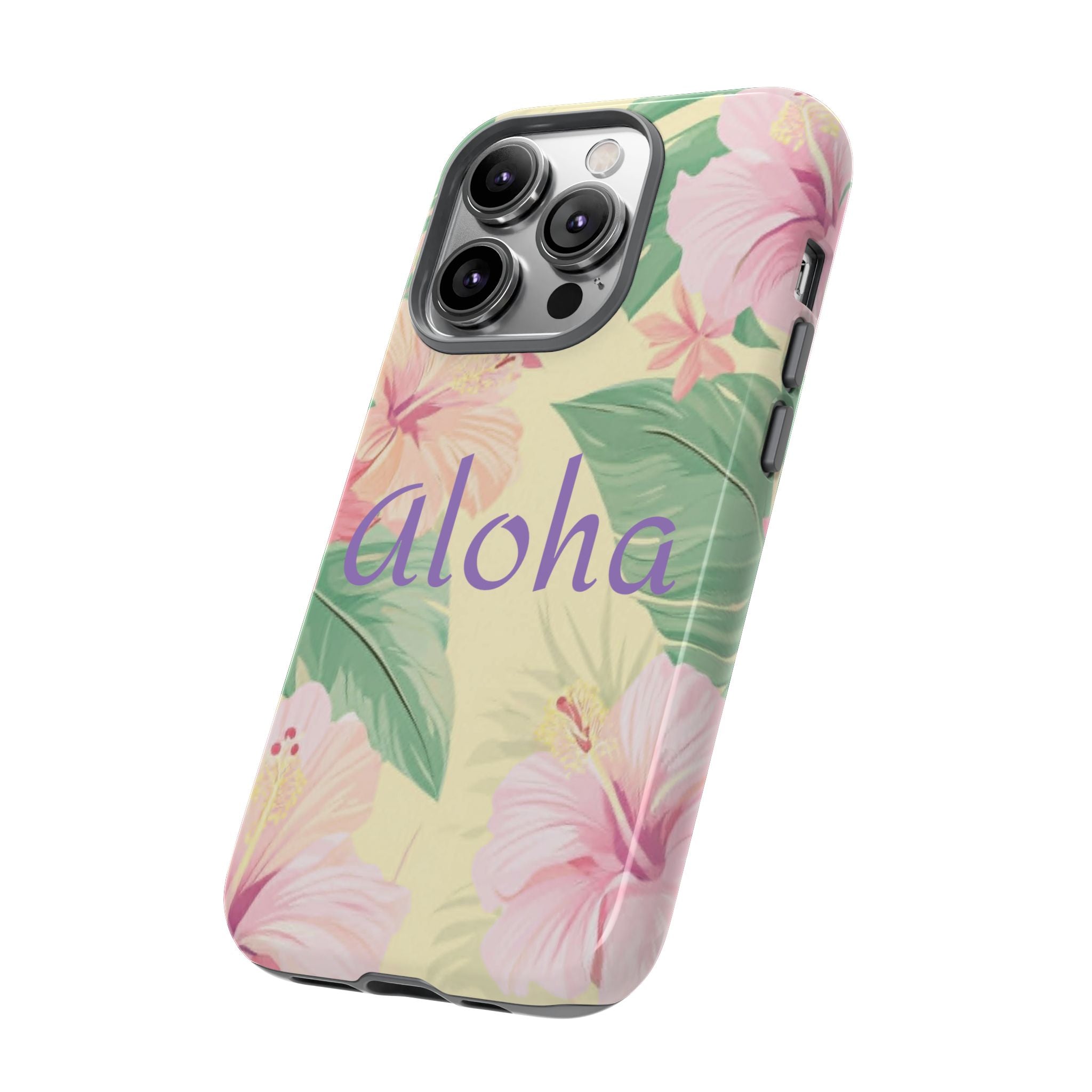Aloha Floral Tough Phone Case — Tropical Hibiscus Protective Cover