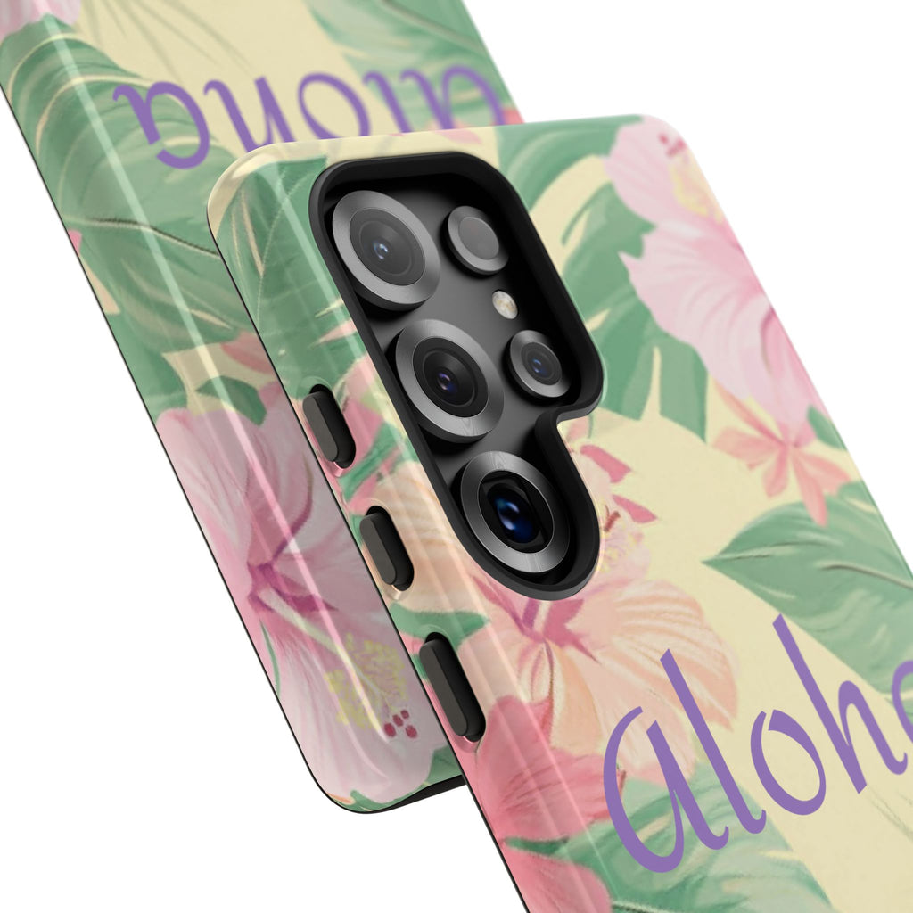 Aloha Floral Tough Phone Case — Tropical Hibiscus Protective Cover