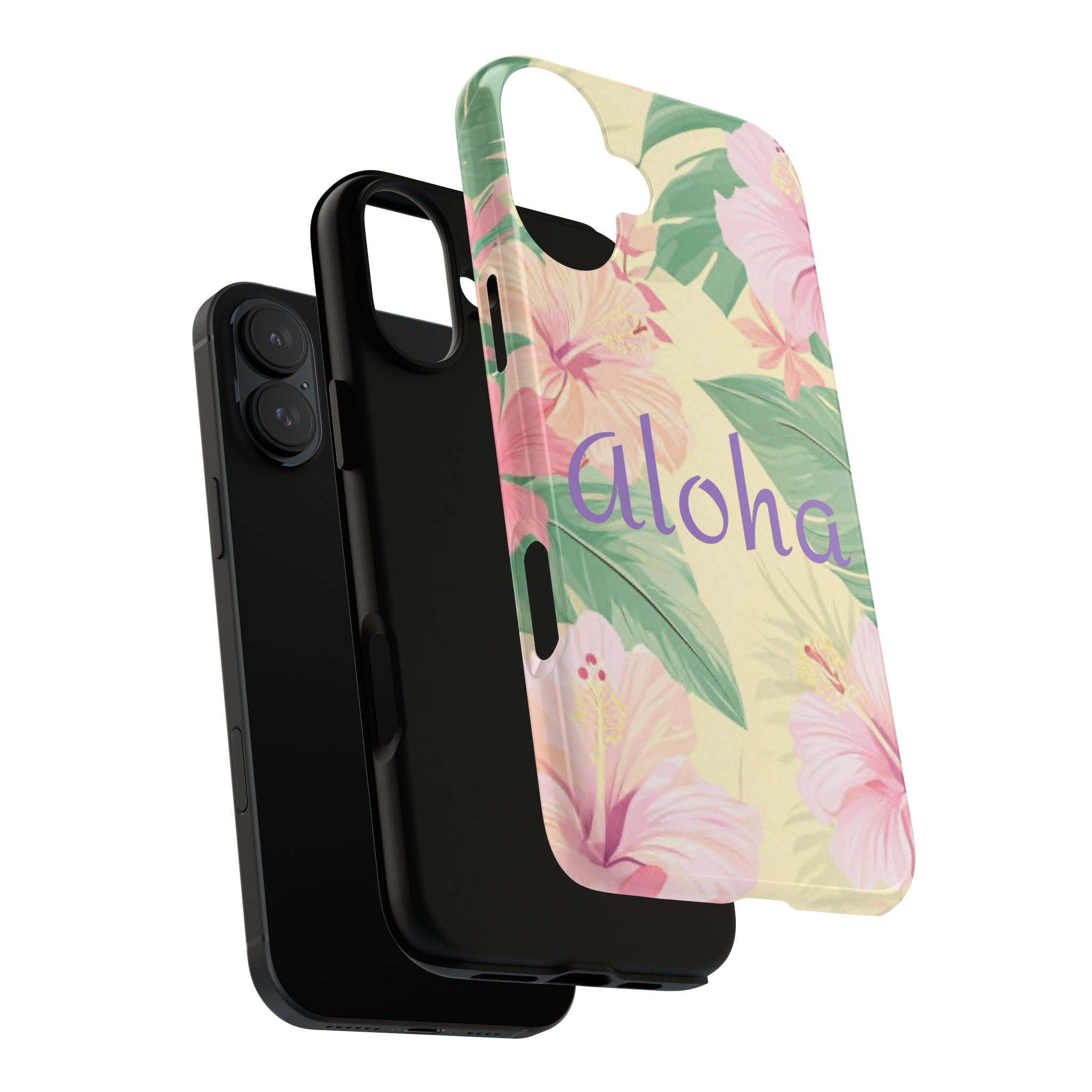 Aloha Floral Tough Phone Case — Tropical Hibiscus Protective Cover
