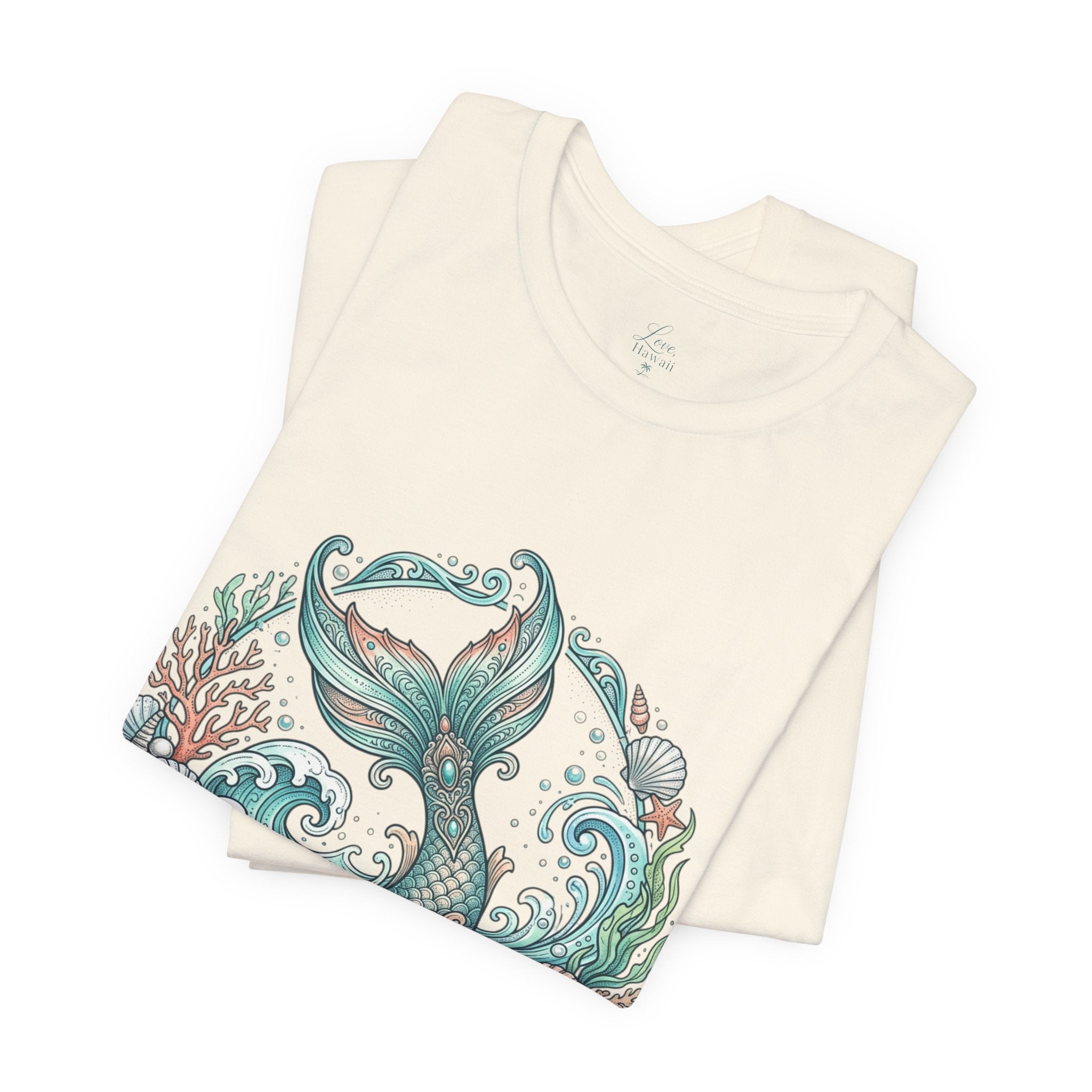 Soul of a Mermaid Mouth of a Sailor Tee | Mermaid Tail Nautical Tee