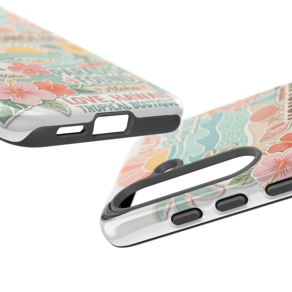 Hawaii Beach Collage Phone Case | Tropical Honolulu Floral Paradise