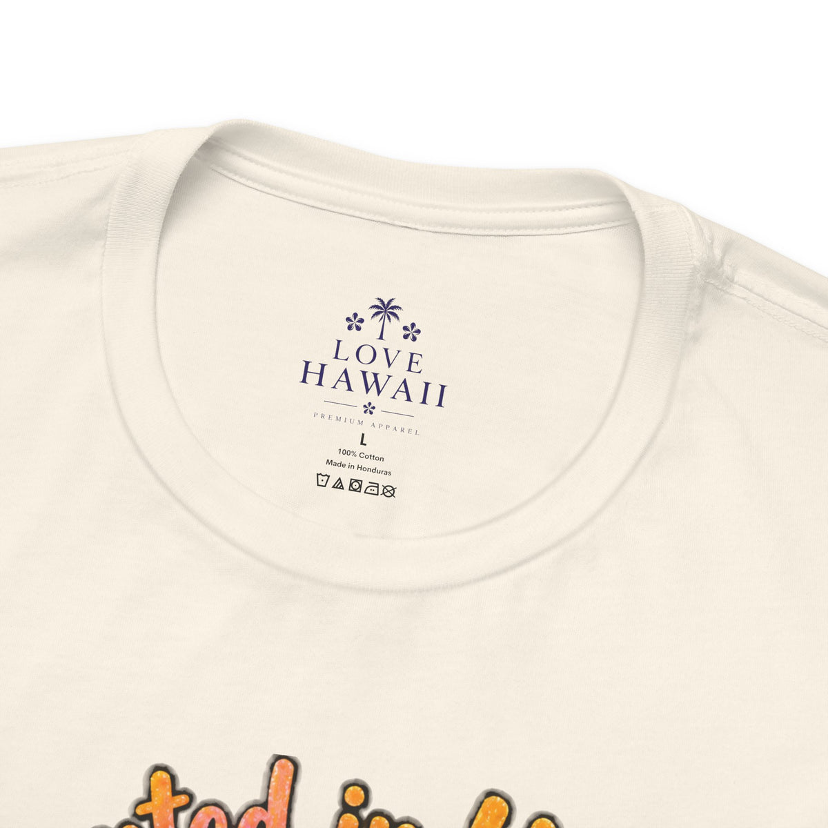 Haunted in Hawaii ghost palm tree tee | Halloween tropical pumpkin design