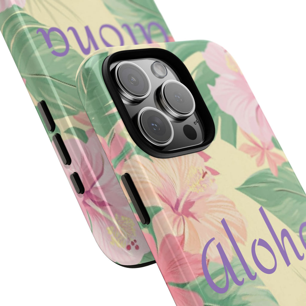 Aloha Floral Tough Phone Case — Tropical Hibiscus Protective Cover