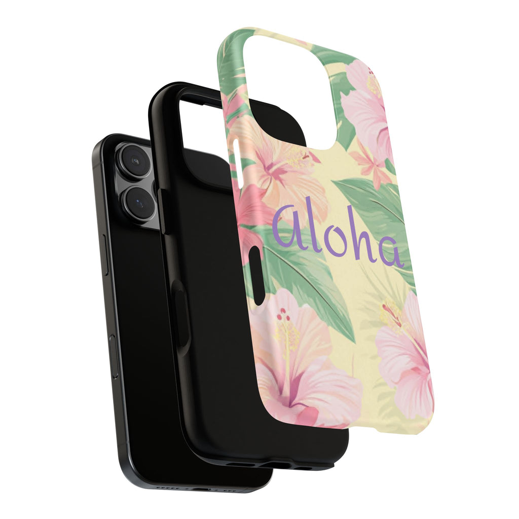 Aloha Floral Tough Phone Case — Tropical Hibiscus Protective Cover