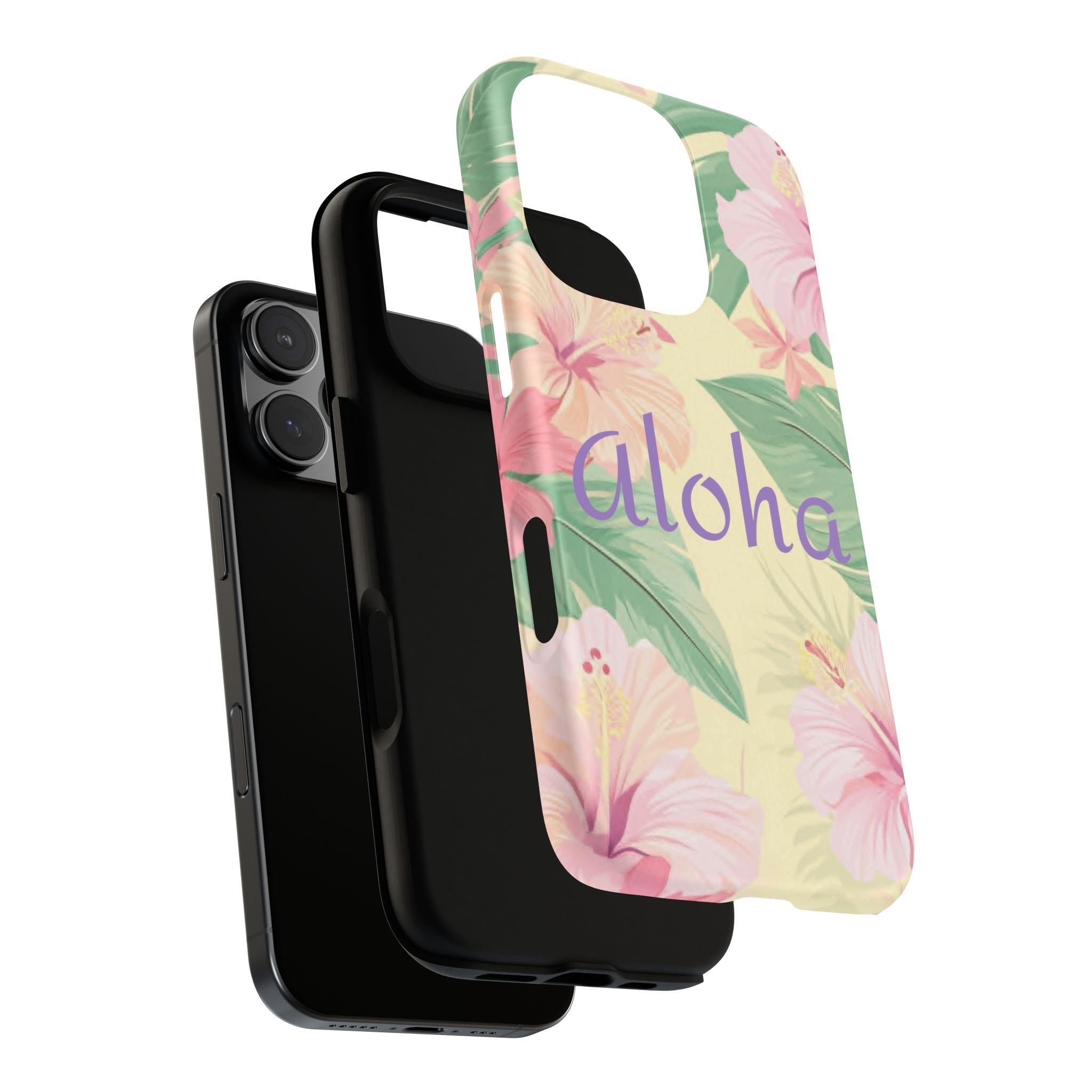 Aloha Floral Tough Phone Case — Tropical Hibiscus Protective Cover