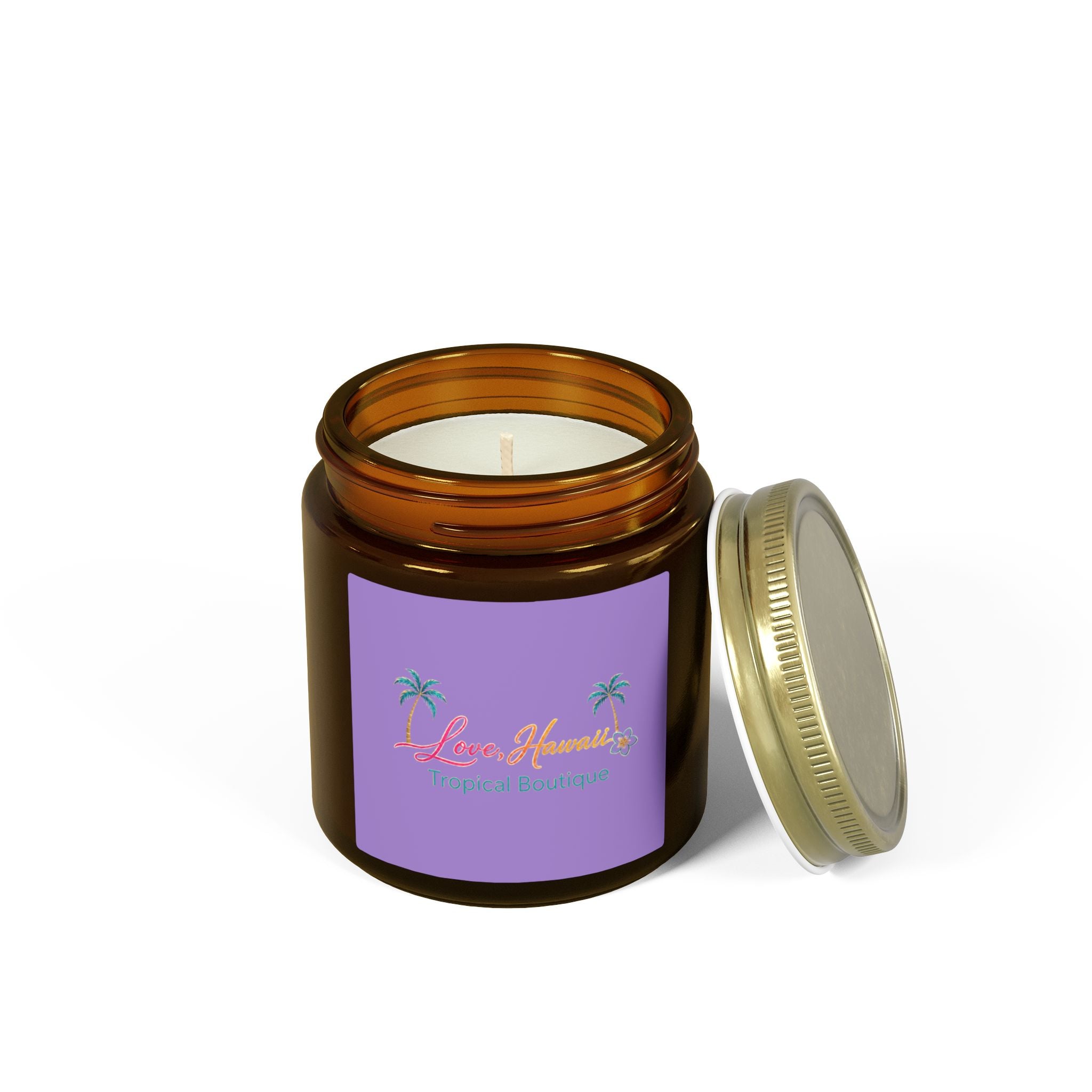 Coconut Apricot Scented Candle — Tropical Boutique Soy Jar (4oz or 9oz)