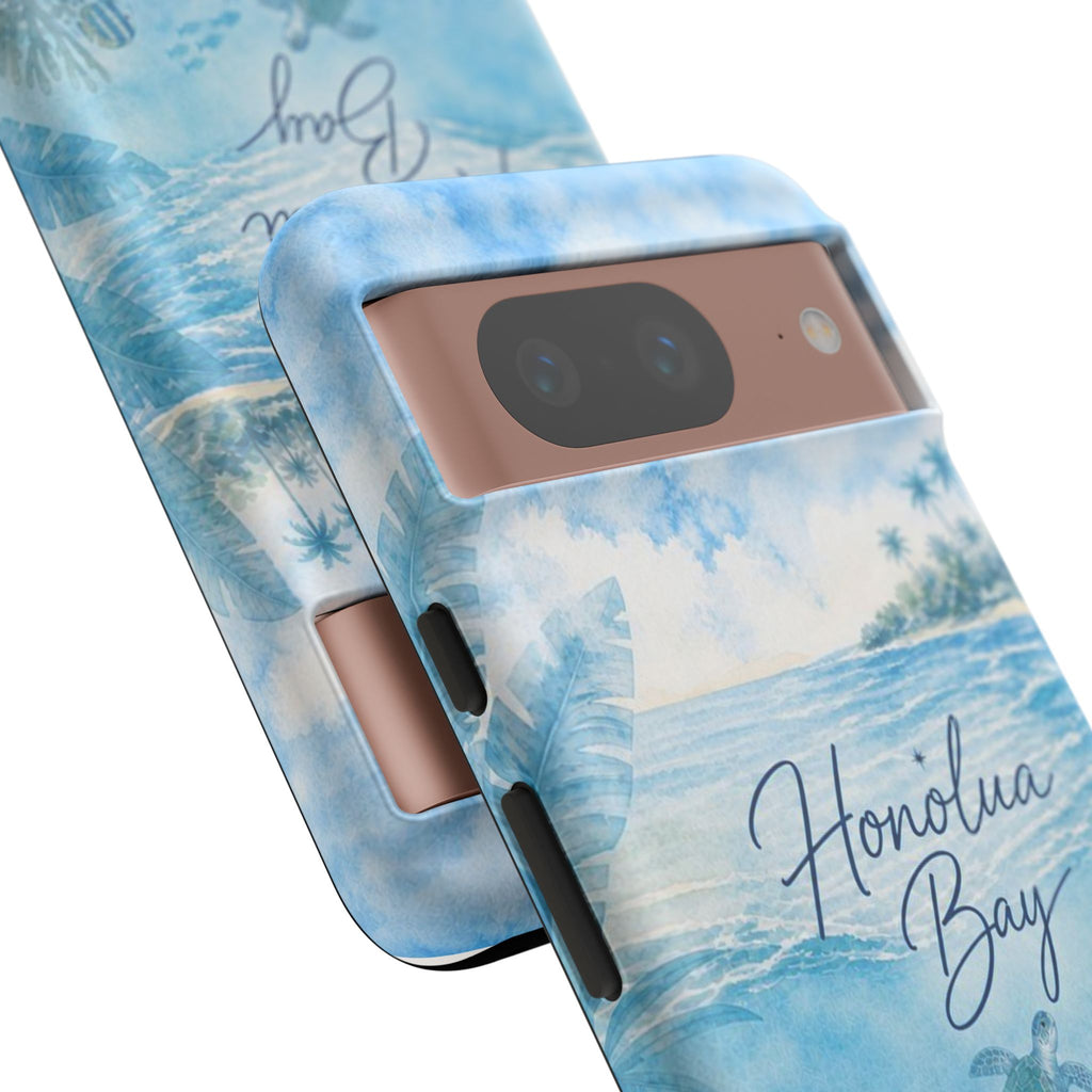Honolua Bay Hawaii Tough Case | Sea Turtle Ocean Art | Tropical Watercolor Phone Cover