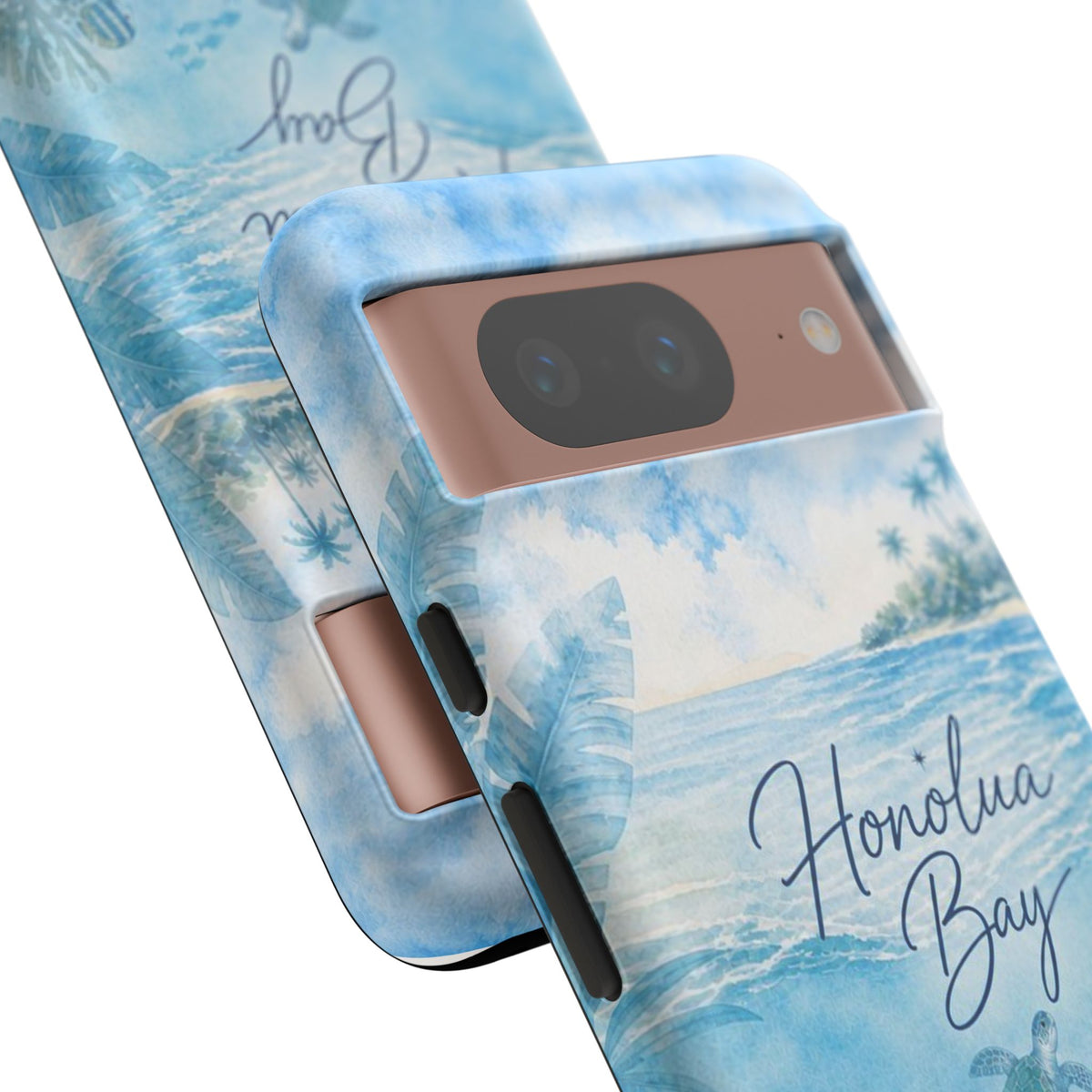 Honolua Bay Hawaii Tough Case | Sea Turtle Ocean Art | Tropical Watercolor Phone Cover