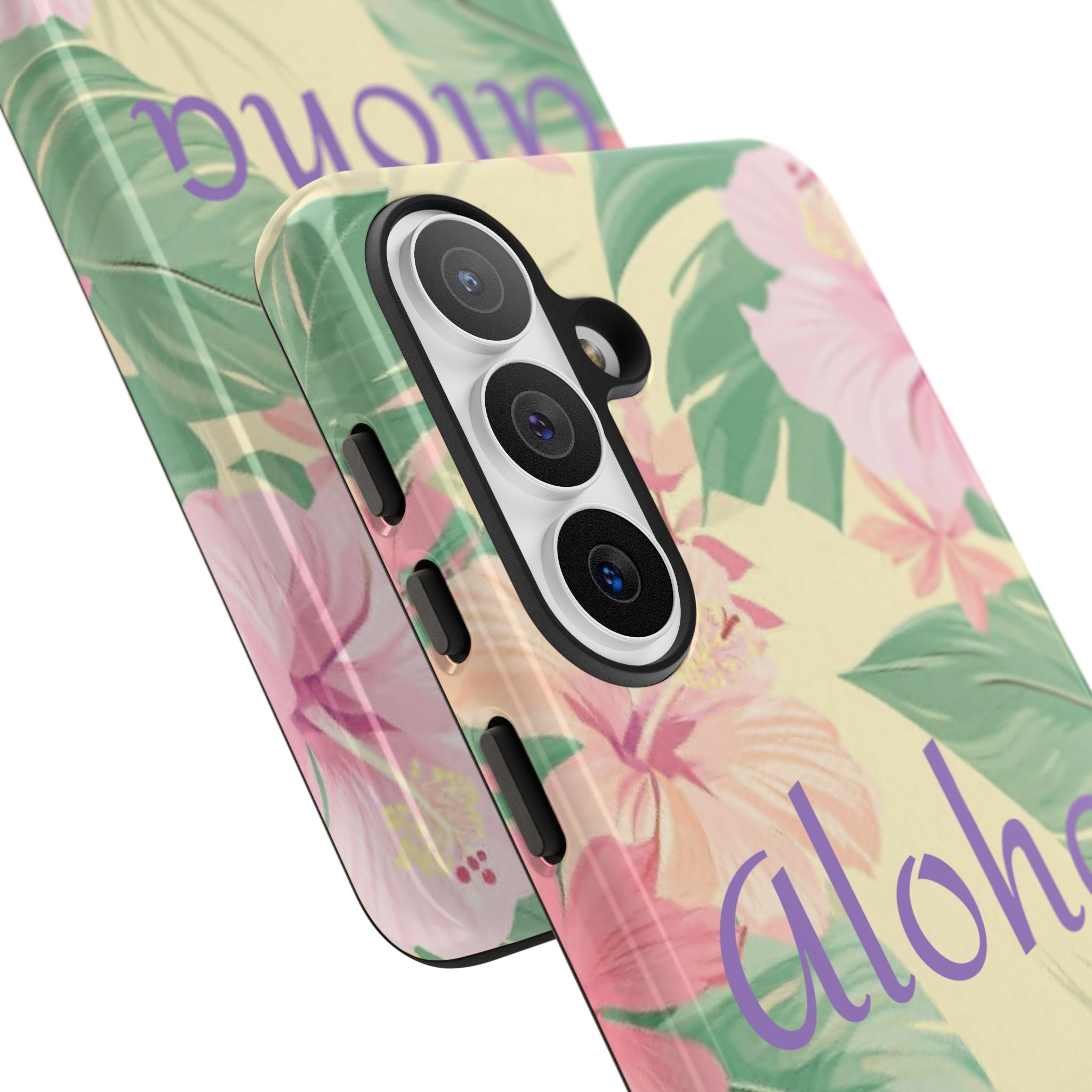 Aloha Floral Tough Phone Case — Tropical Hibiscus Protective Cover