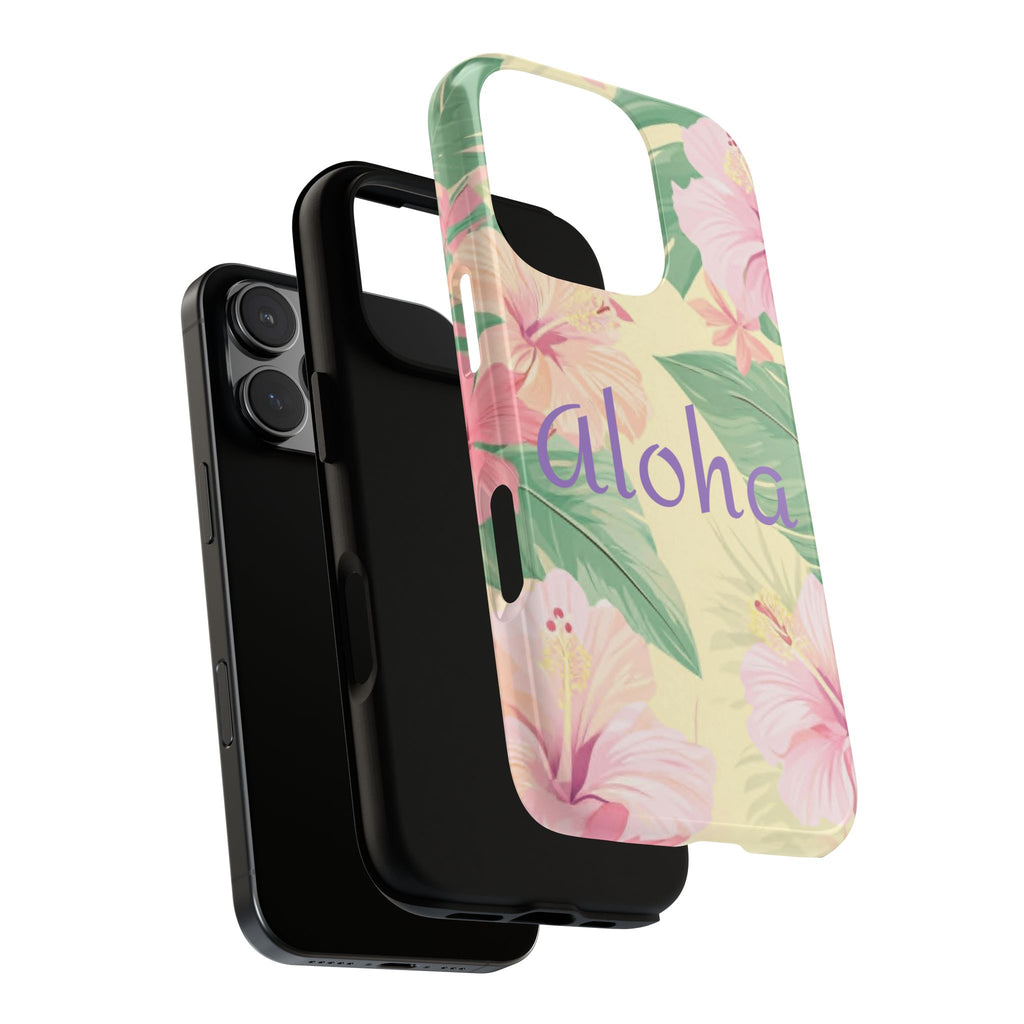 Aloha Floral Tough Phone Case — Tropical Hibiscus Protective Cover