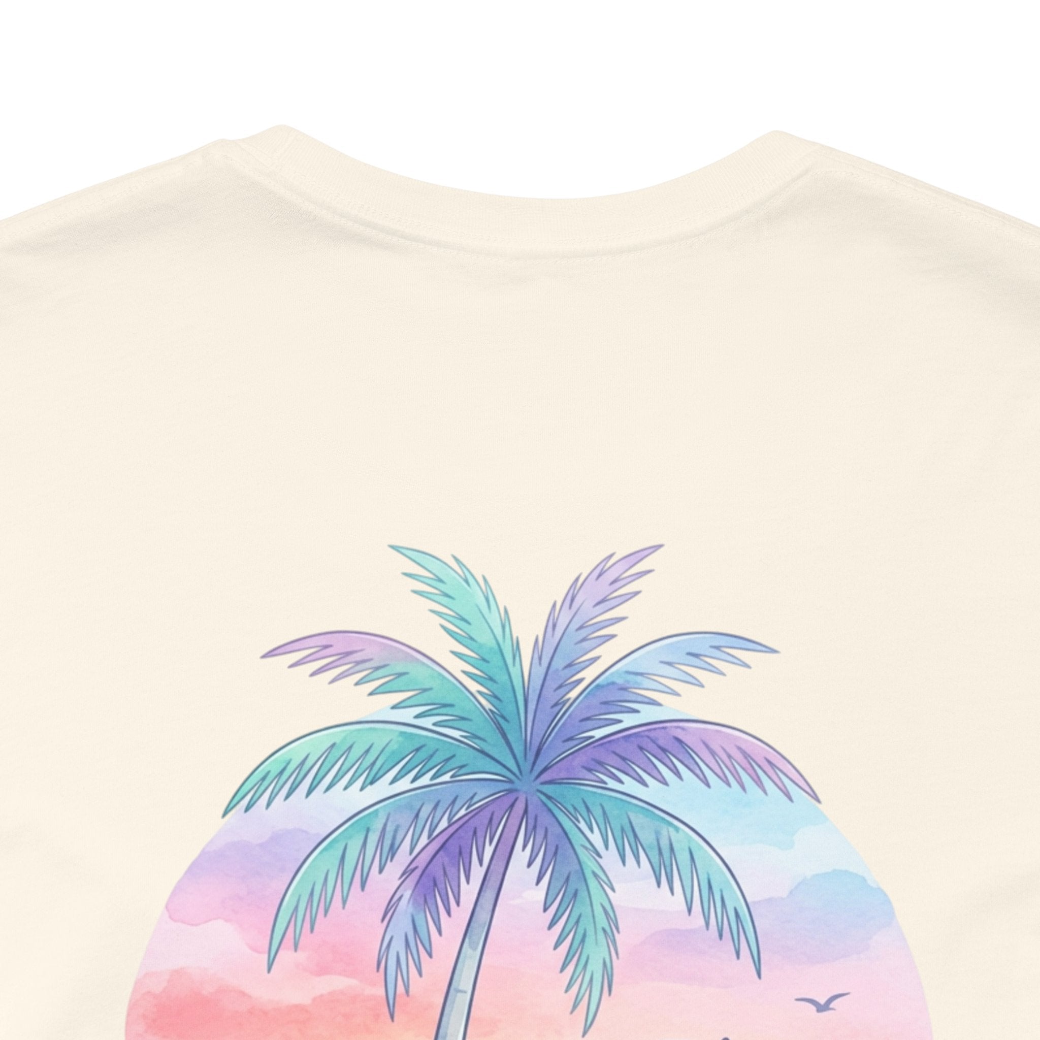 T-Shirt — Lanikai Hawaii Pastel Beach Palm Graphic Tee