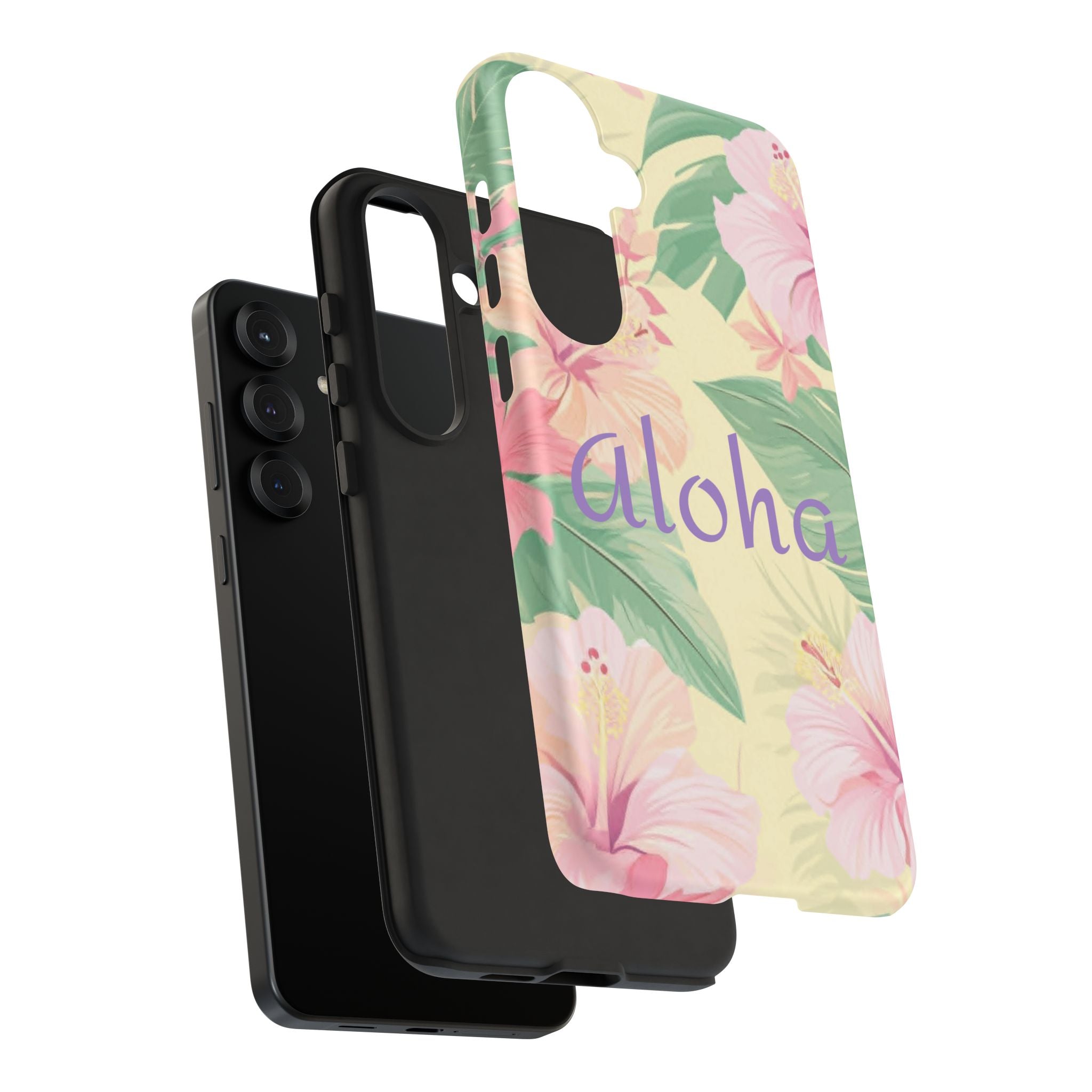 Aloha Floral Tough Phone Case — Tropical Hibiscus Protective Cover