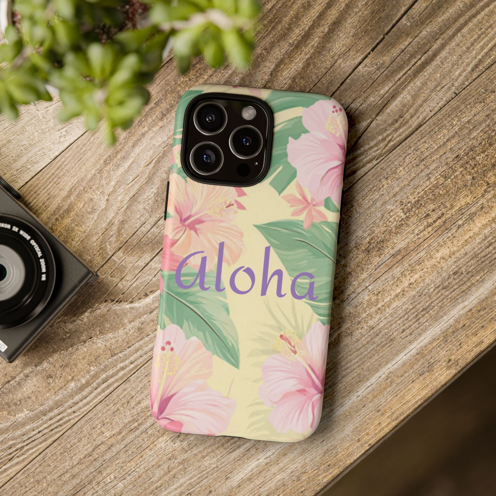 Aloha Floral Tough Phone Case — Tropical Hibiscus Protective Cover