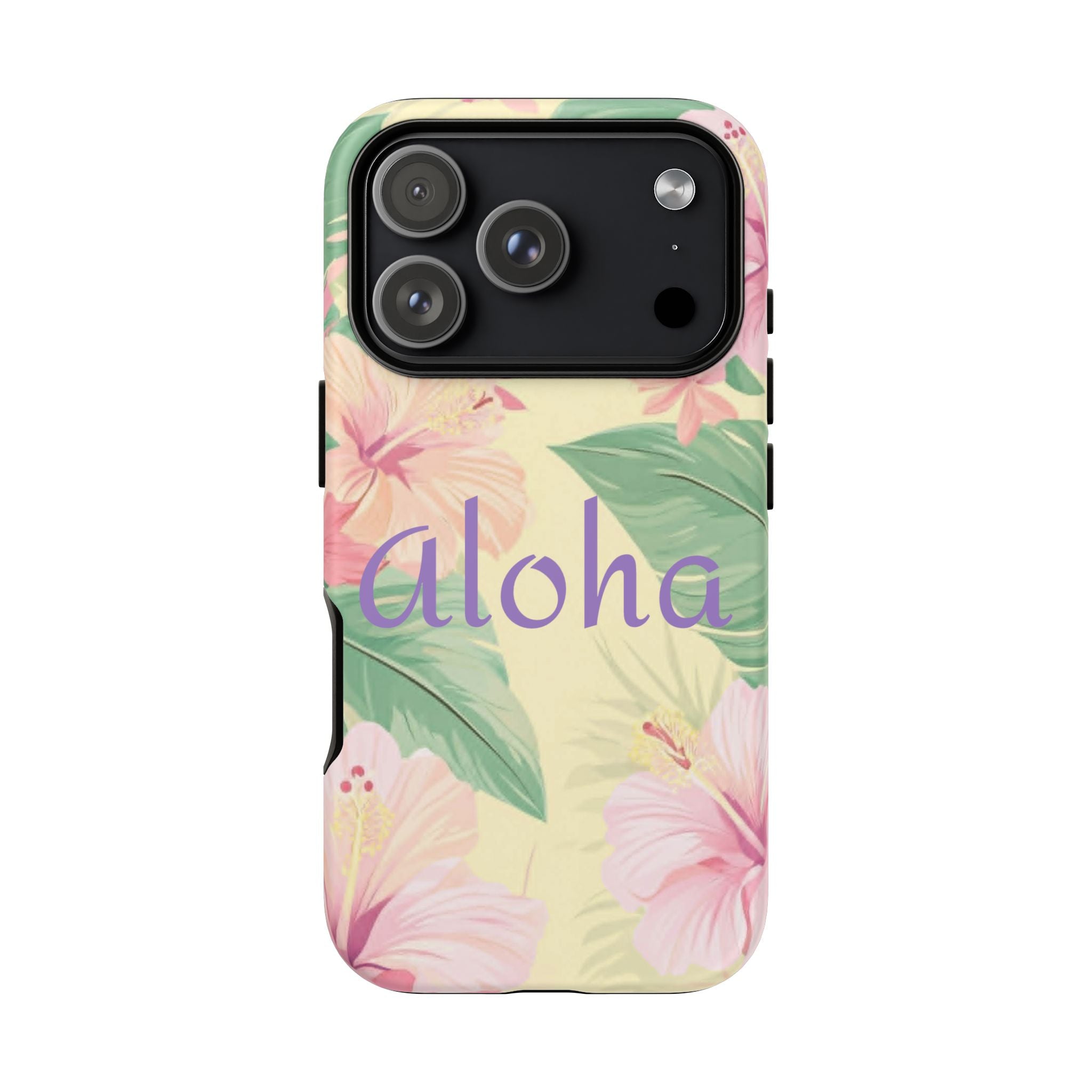 Aloha Floral Tough Phone Case — Tropical Hibiscus Protective Cover