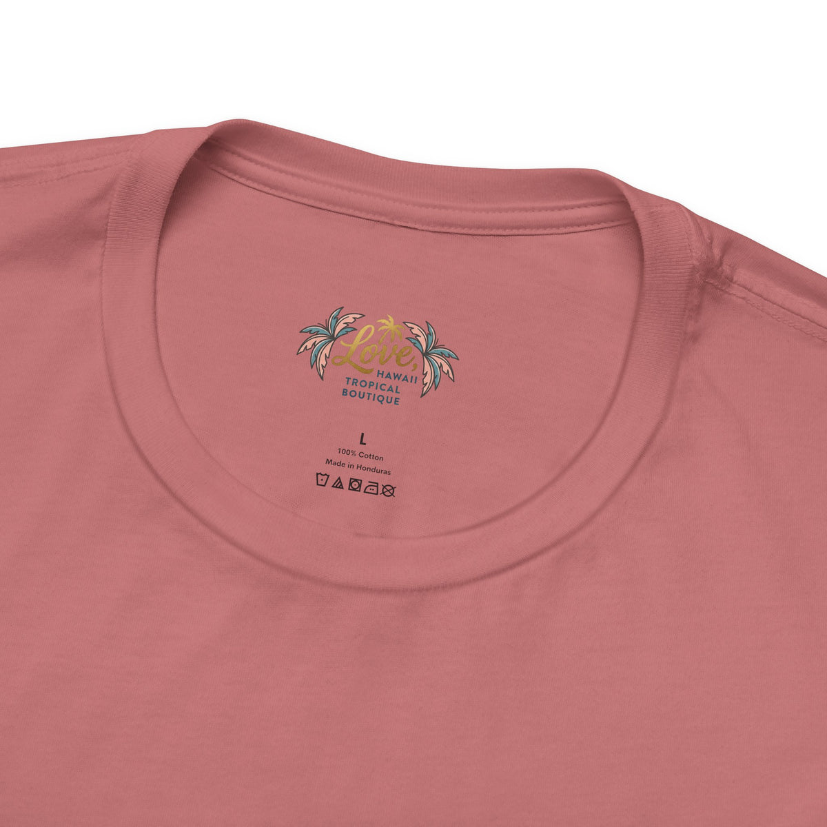 Sea La Vie beach palm graphic Tee | tropical waves, palm tree, hibiscus