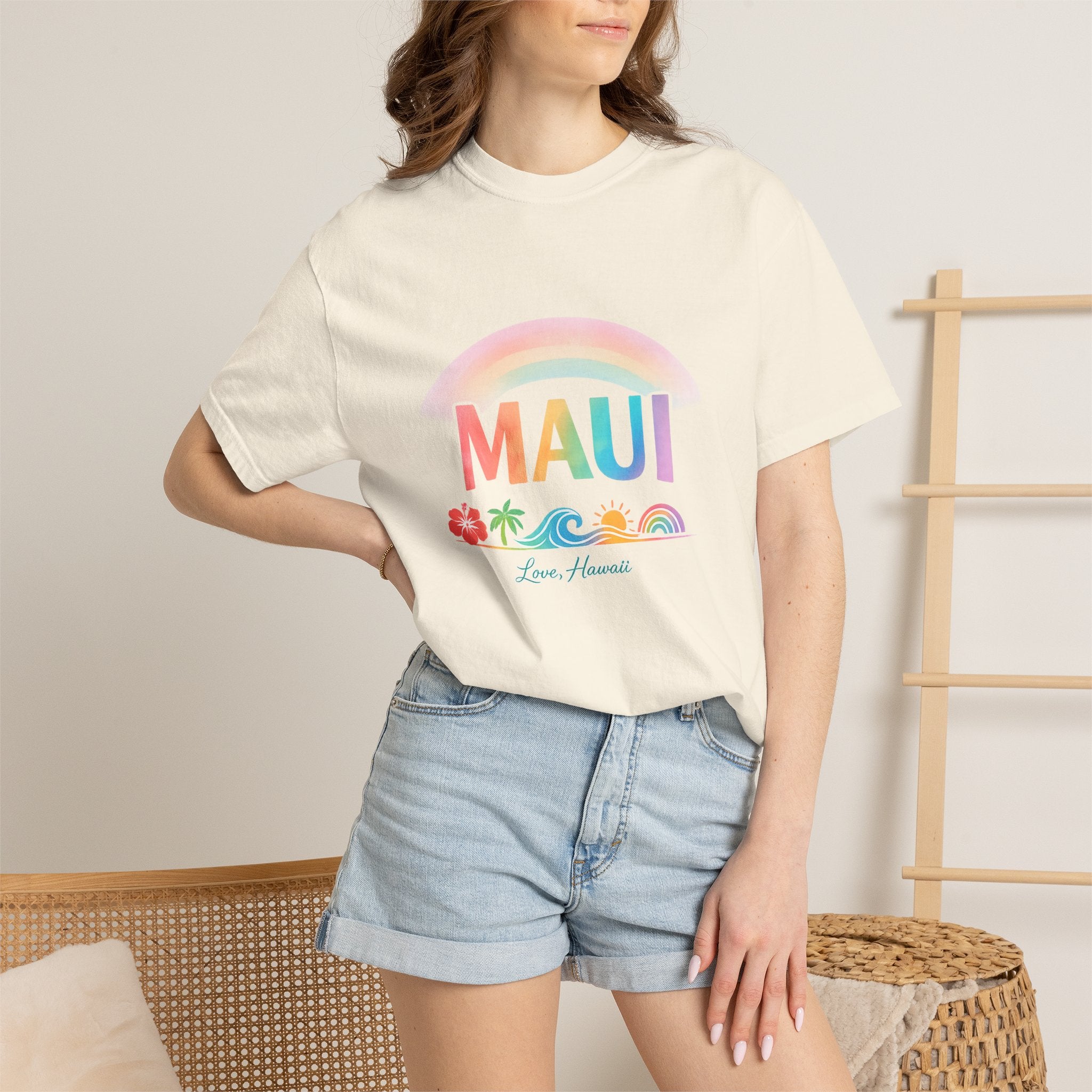 Maui Tropical Rainbow Tee – Love, Hawaii Collection