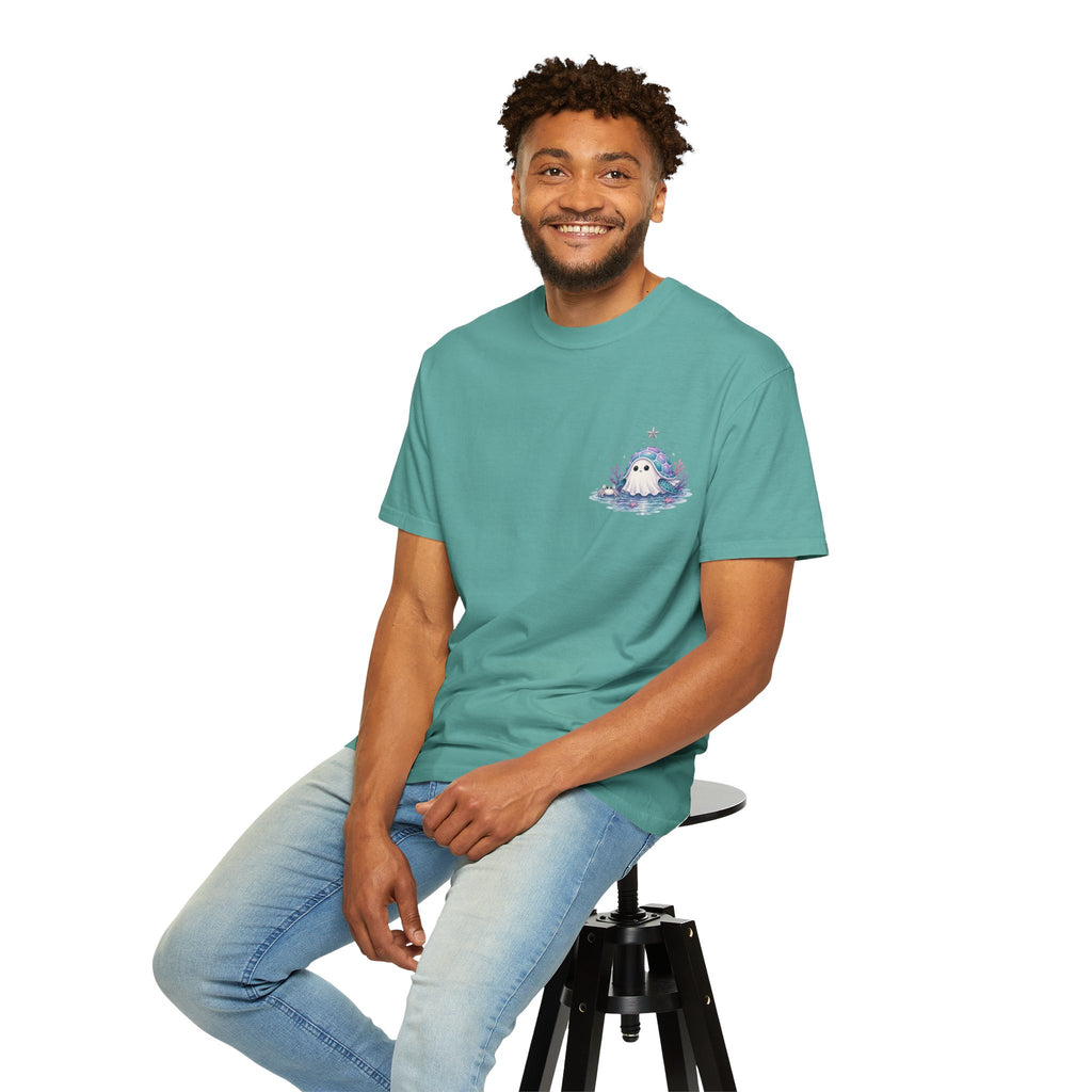 Honu Hauntings Halloween Shirt -Cute Ghost Turtle- Love Hawaii Spooky Season Tee -Tropical Halloween Graphic Tee