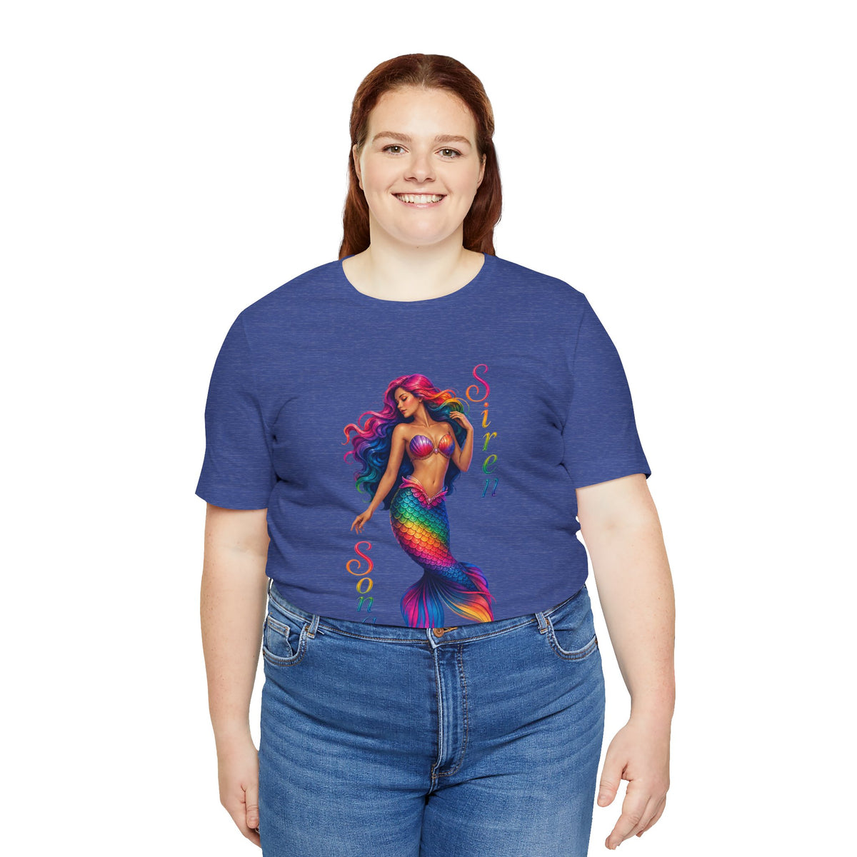 Rainbow Mermaid Siren Song Tee | Colorful Mermaid Illustration T-Shirt