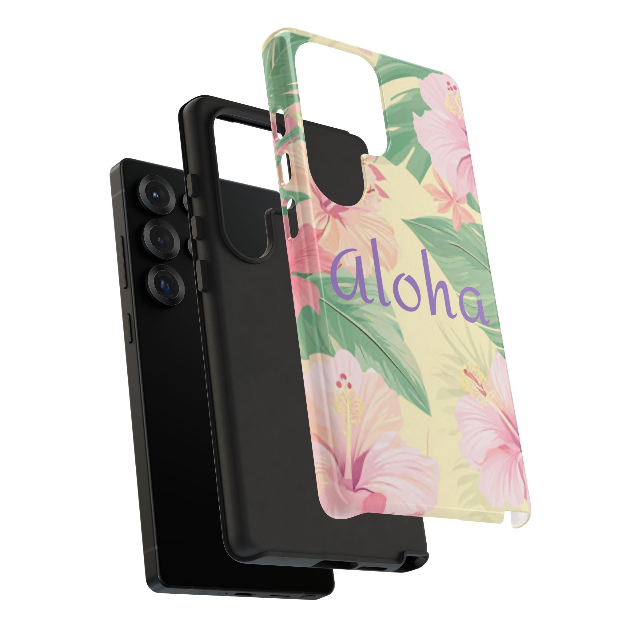 Aloha Floral Tough Phone Case — Tropical Hibiscus Protective Cover