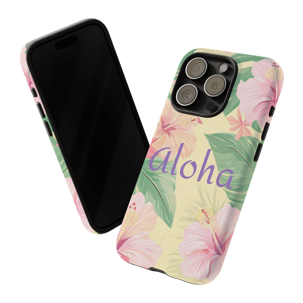 Aloha Floral Tough Phone Case — Tropical Hibiscus Protective Cover