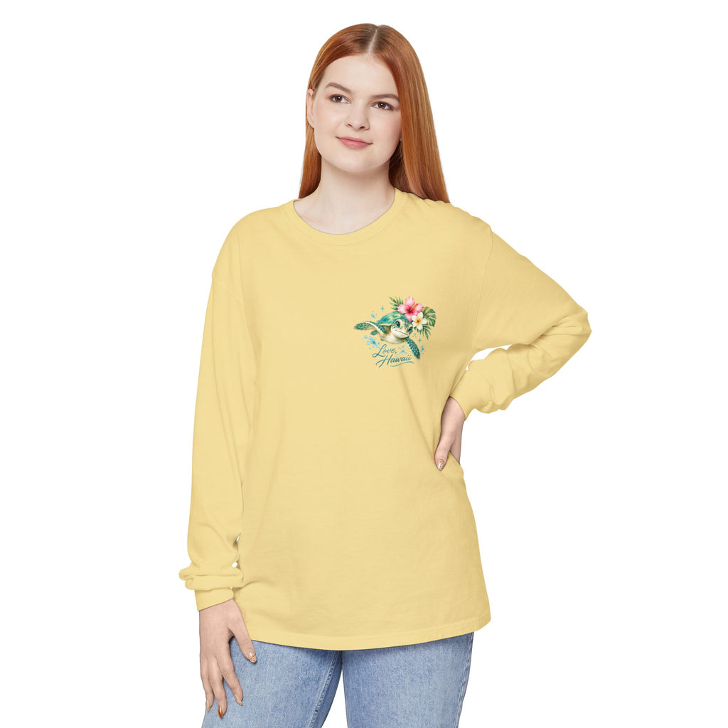 Aloha Little Dreamer| Sea Turtle Long Sleeve T-Shirt | Love Hawaii