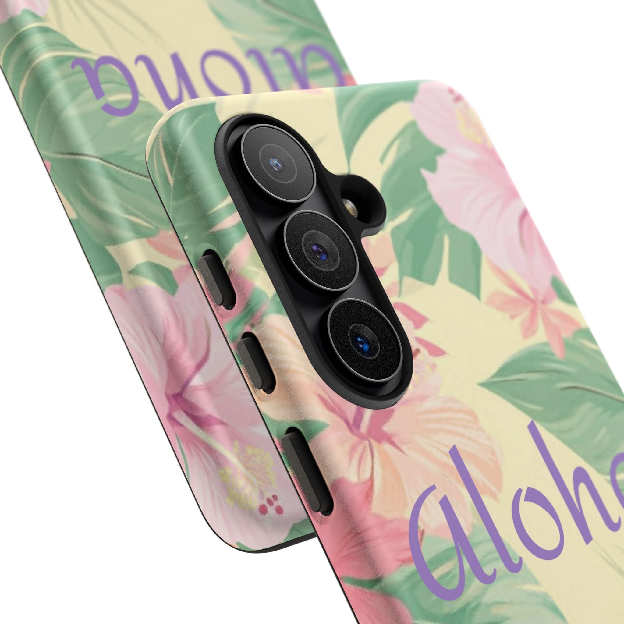 Aloha Floral Tough Phone Case — Tropical Hibiscus Protective Cover