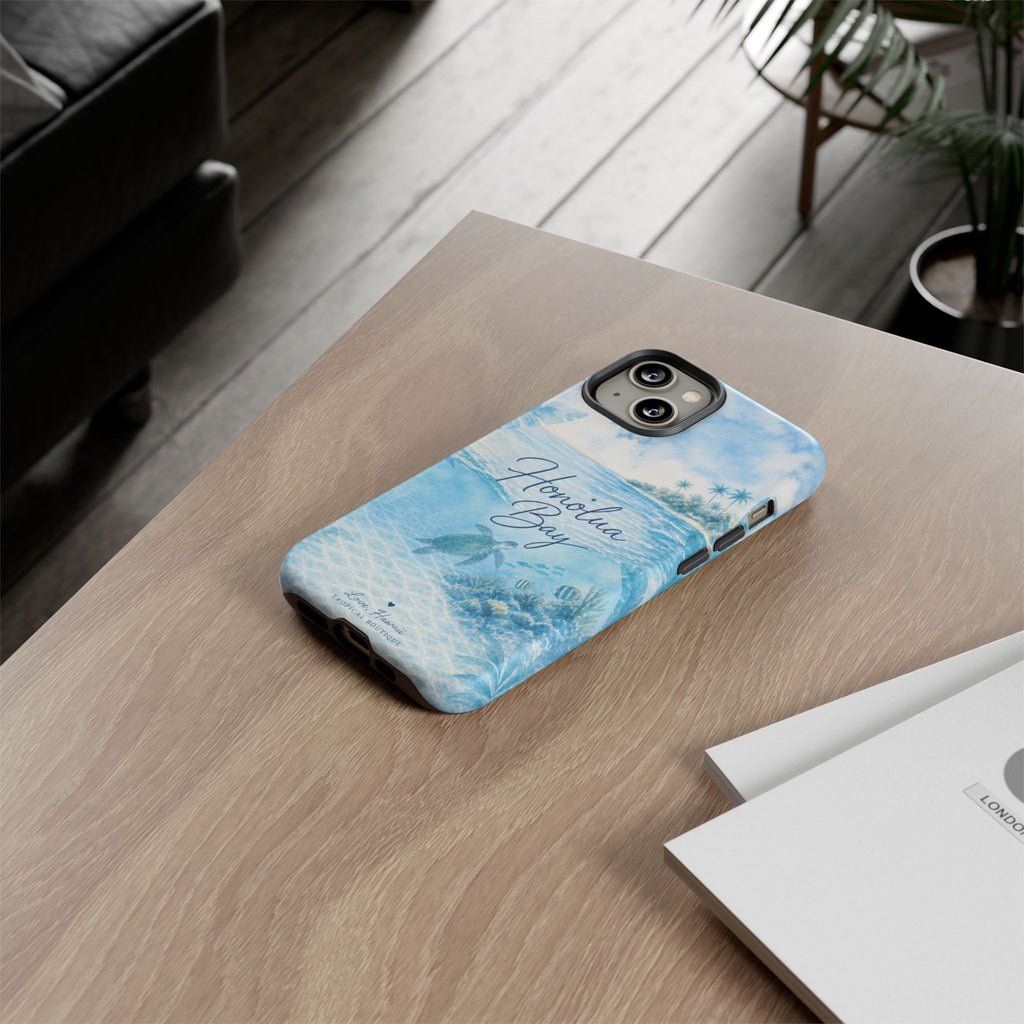 Honolua Bay Hawaii Tough Case | Sea Turtle Ocean Art | Tropical Watercolor Phone Cover