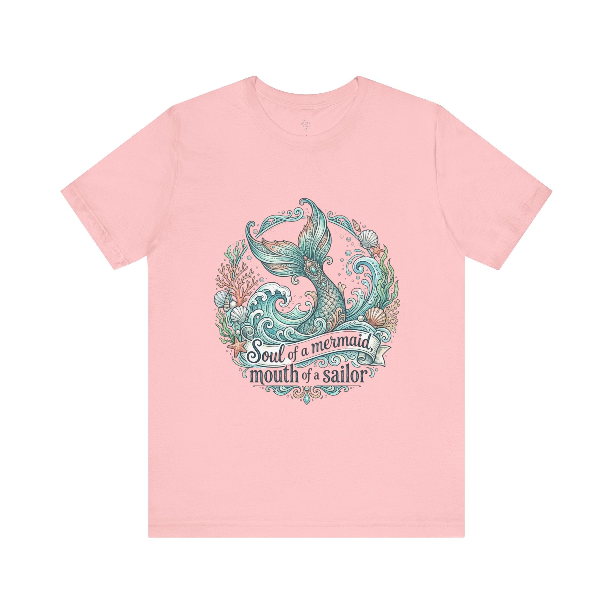 Soul of a Mermaid Mouth of a Sailor Tee | Mermaid Tail Nautical Tee