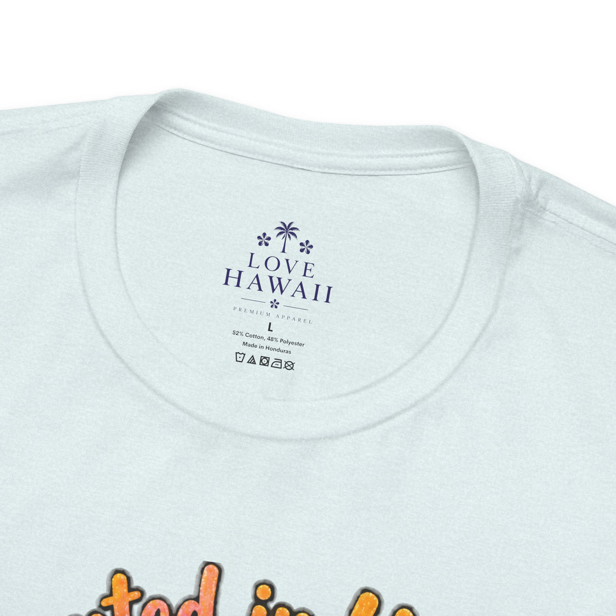 Haunted in Hawaii ghost palm tree tee | Halloween tropical pumpkin design