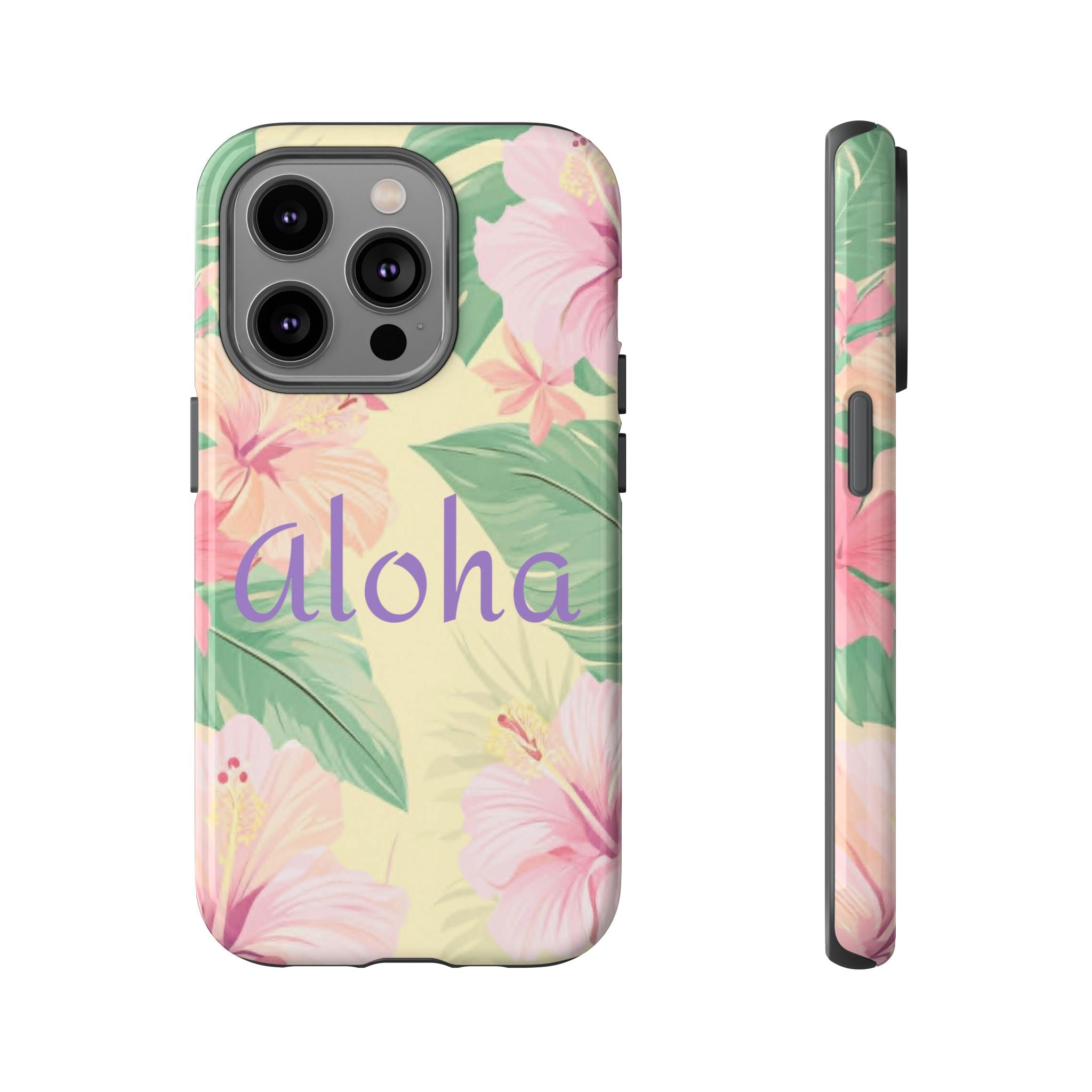 Aloha Floral Tough Phone Case — Tropical Hibiscus Protective Cover