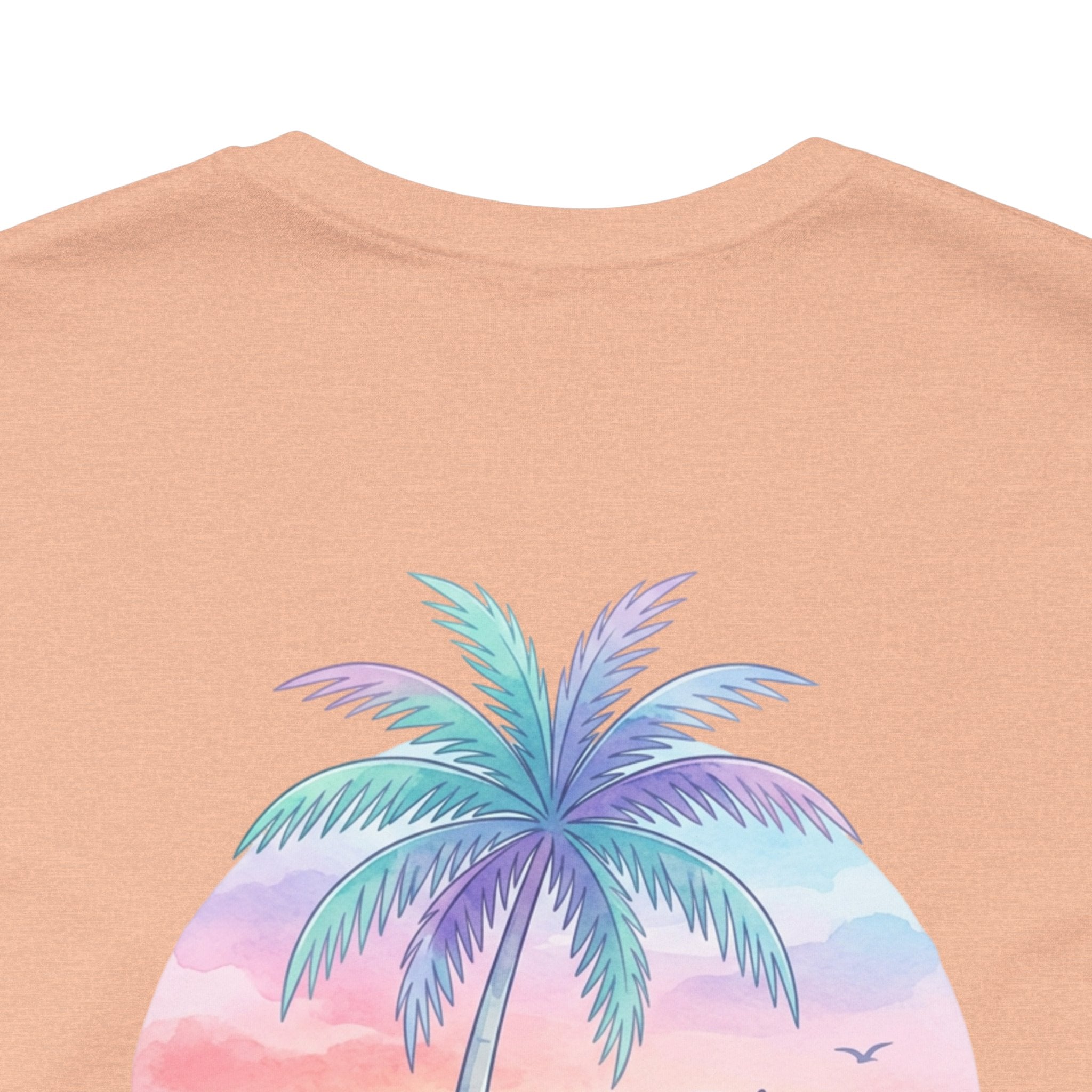 T-Shirt — Lanikai Hawaii Pastel Beach Palm Graphic Tee