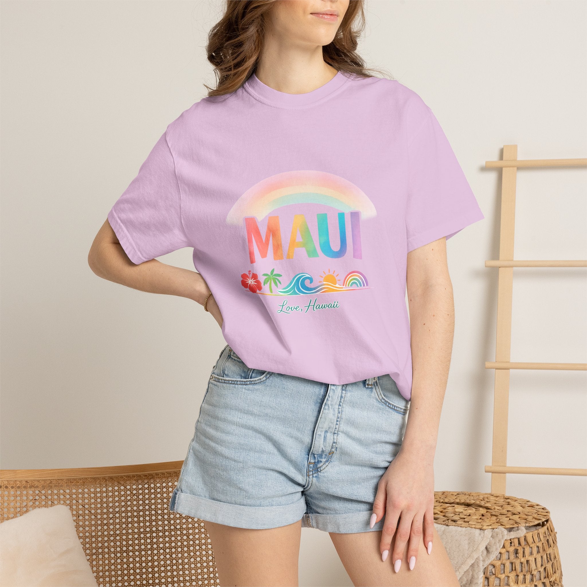 Maui Tropical Rainbow Tee – Love, Hawaii Collection