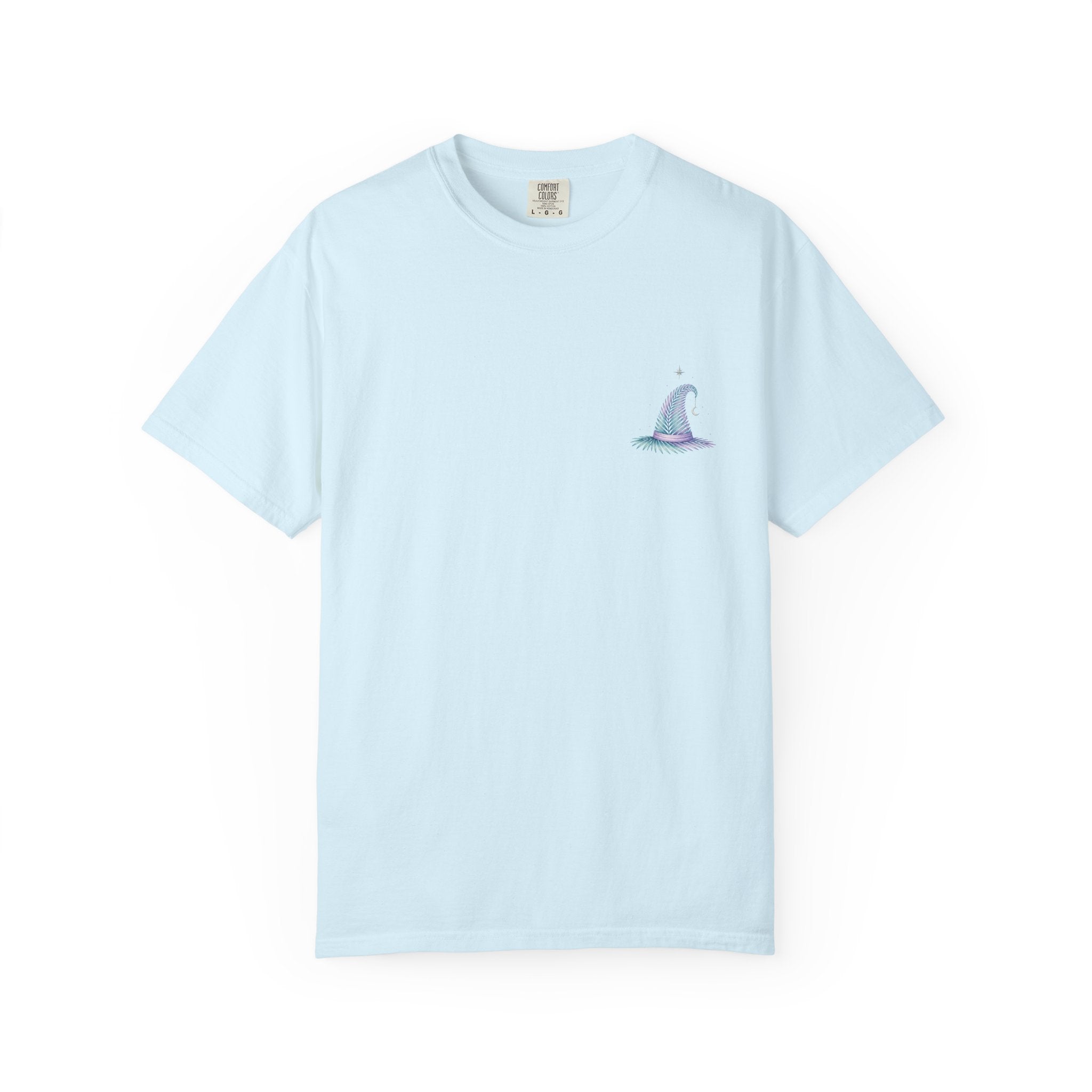 Aloha Witch of Waikiki Shirt- Minimal Witch Hawaiian Tee -Diamond Head Skyline-Hawaii Halloween Shirt