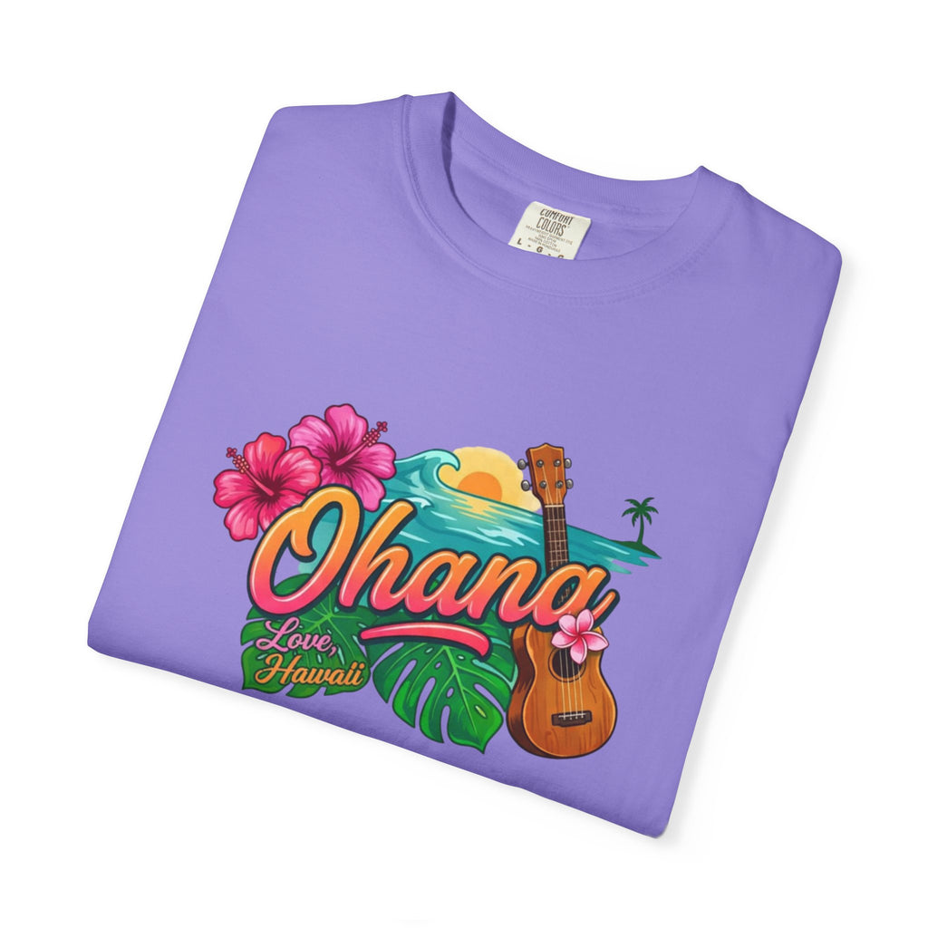 Ohana Tropical Sunset Tee-Love, Hawaii Collection