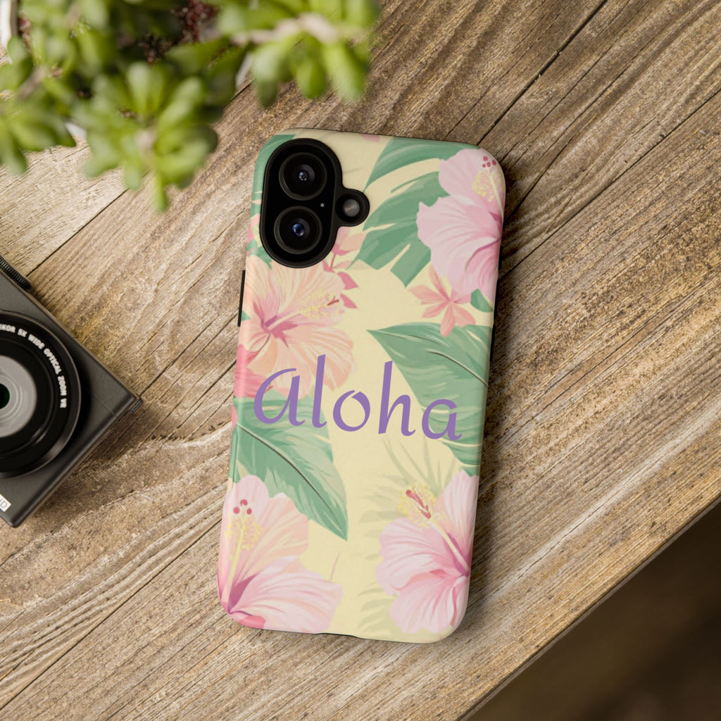 Aloha Floral Tough Phone Case — Tropical Hibiscus Protective Cover
