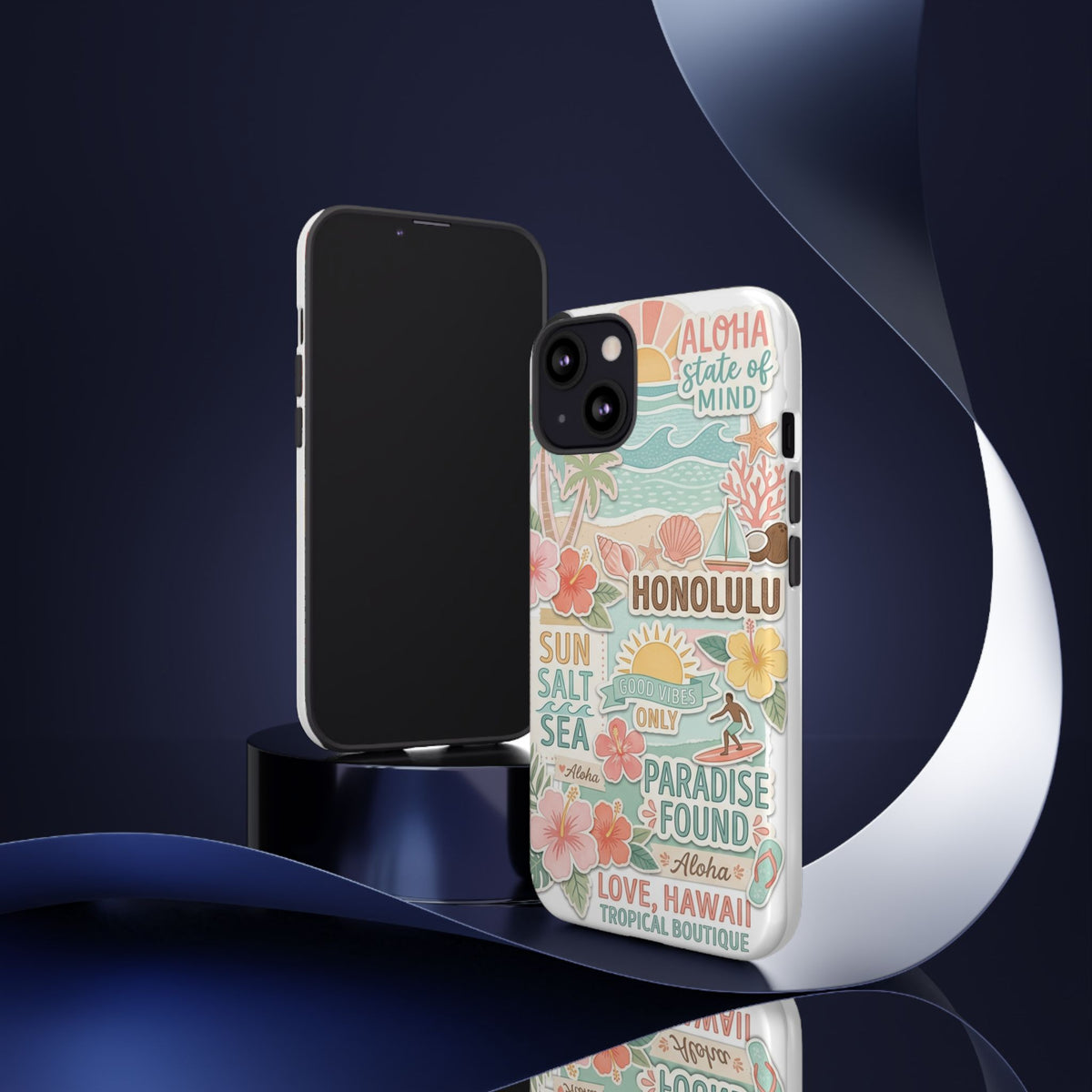 Hawaii Beach Collage Phone Case | Tropical Honolulu Floral Paradise