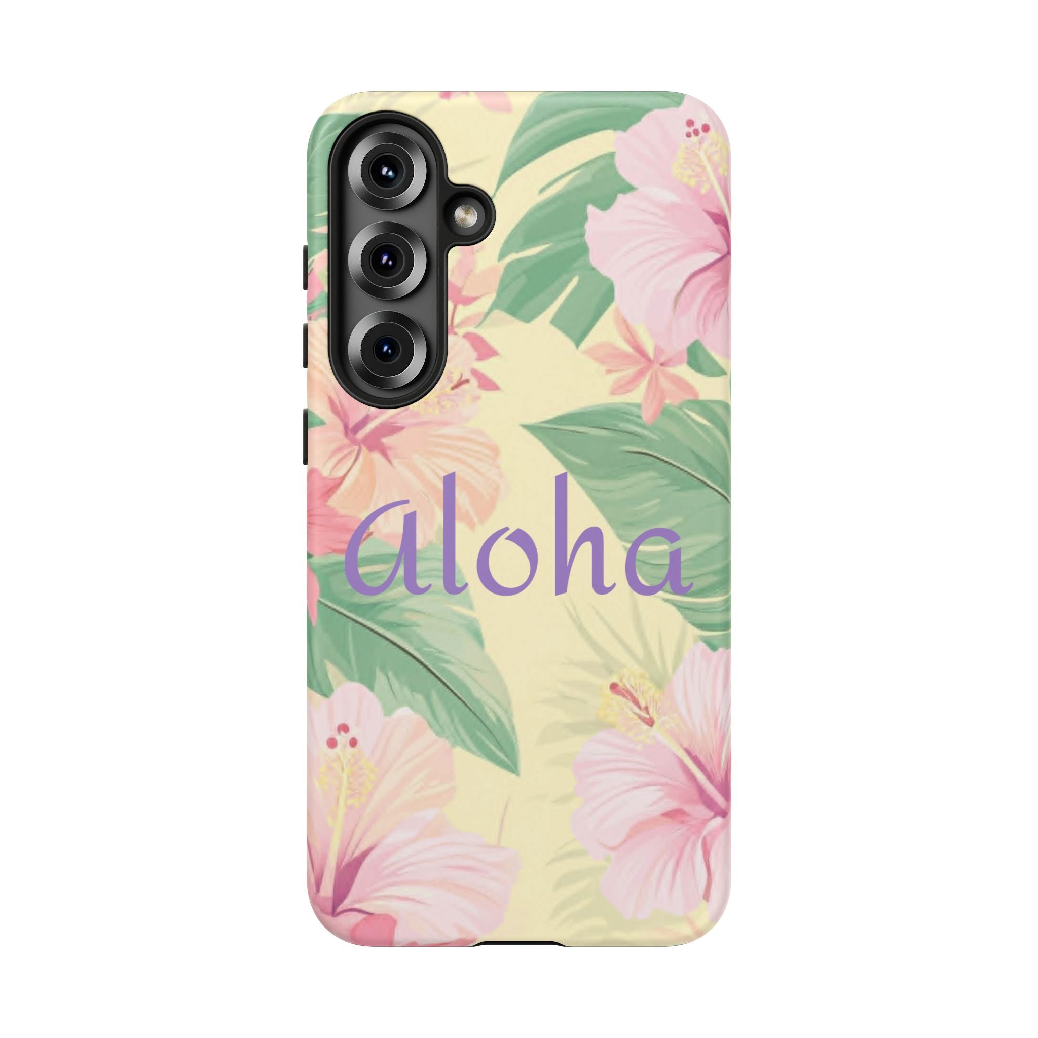 Aloha Floral Tough Phone Case — Tropical Hibiscus Protective Cover